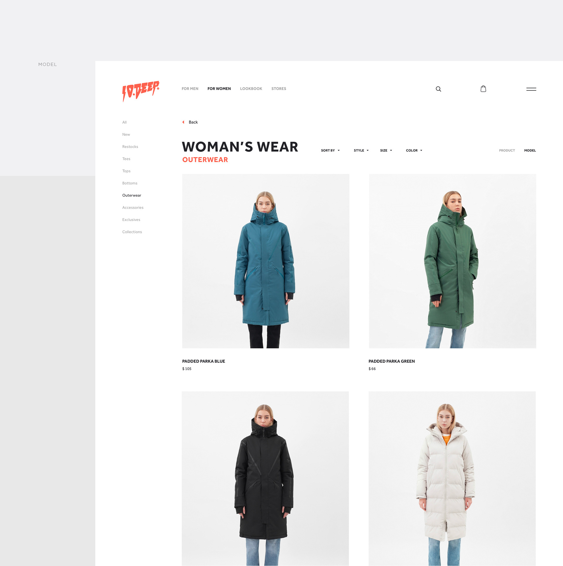 10.DEEP | redesign online shop — Изображение №6 — Интерфейсы, Брендинг, Анимация на Dprofile