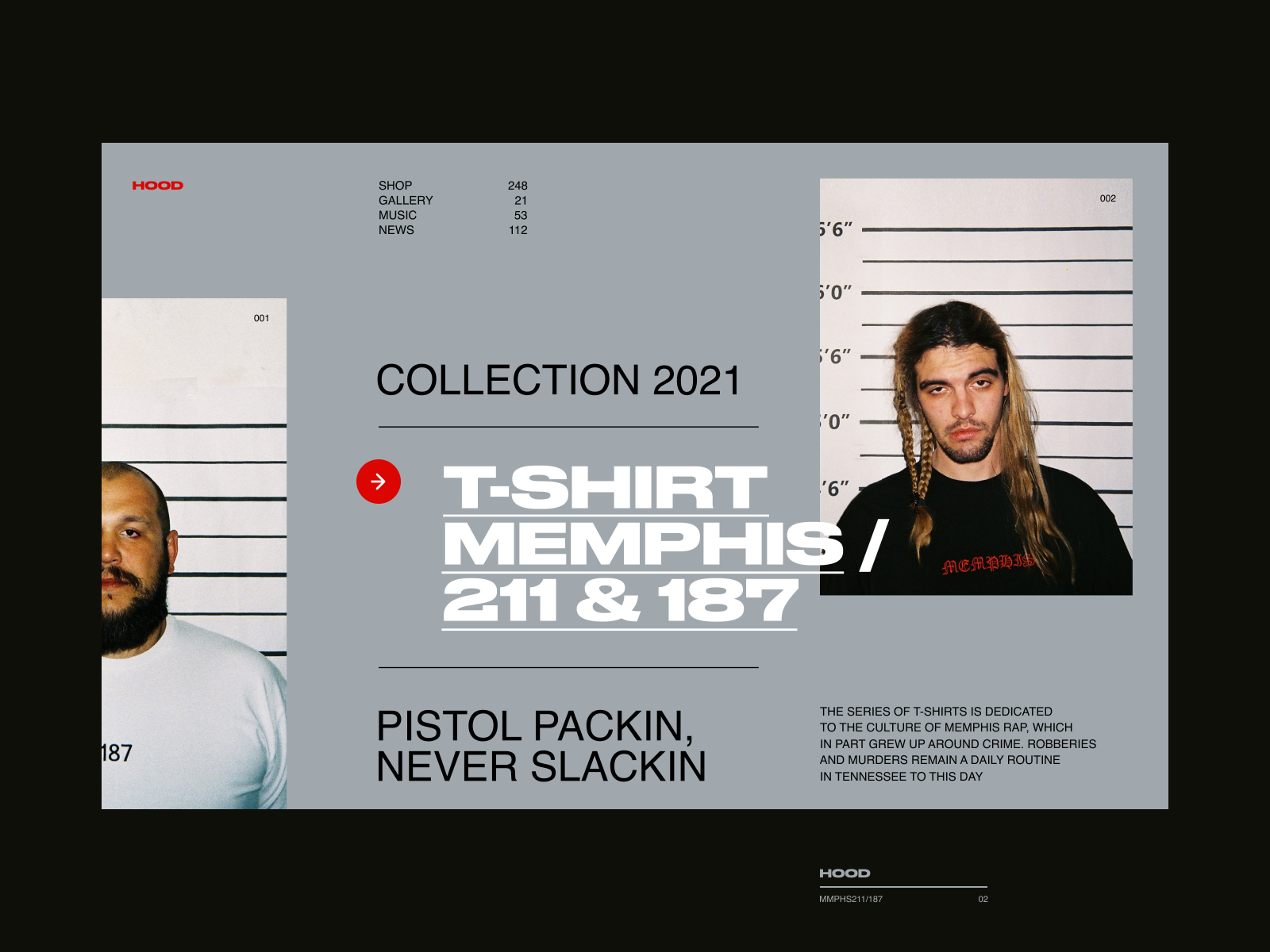 HOODMAFIA | Streetwear website concept — Изображение №3 — Интерфейсы, Брендинг, Графика на Dprofile