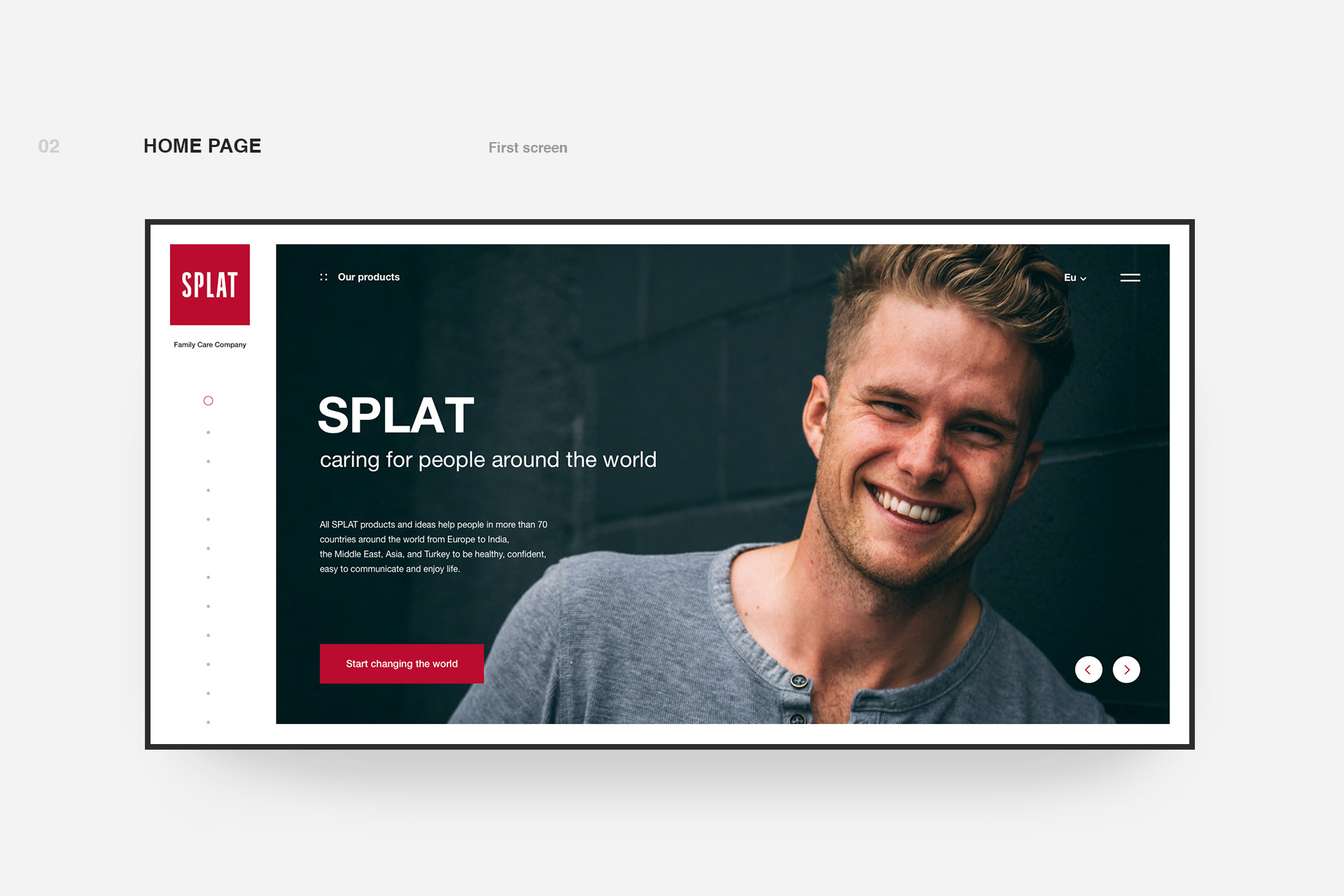 SPLAT / redesign website — Изображение №3 — Интерфейсы, Брендинг, Анимация на Dprofile