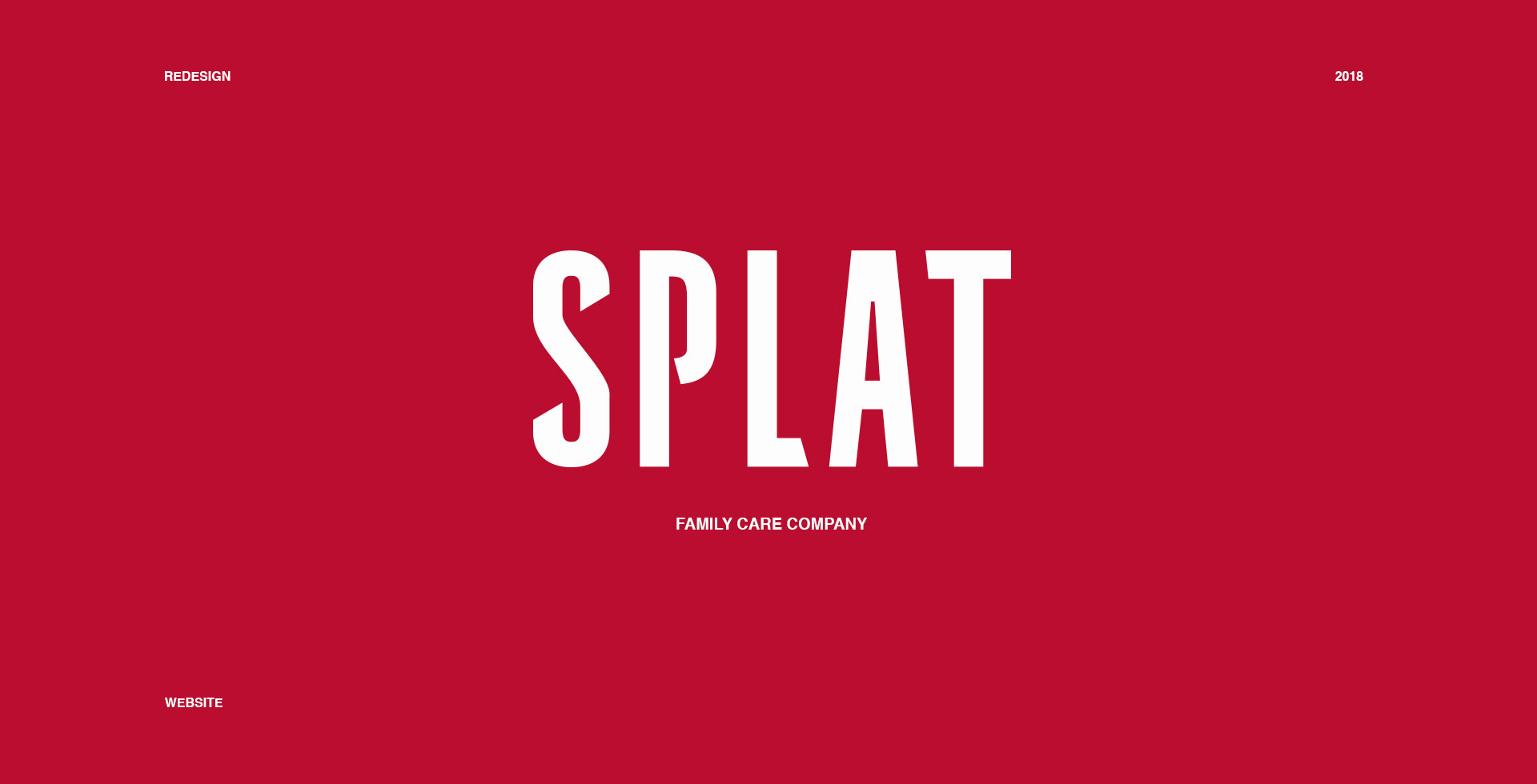 SPLAT / redesign website — Изображение №1 — Интерфейсы, Брендинг, Анимация на Dprofile