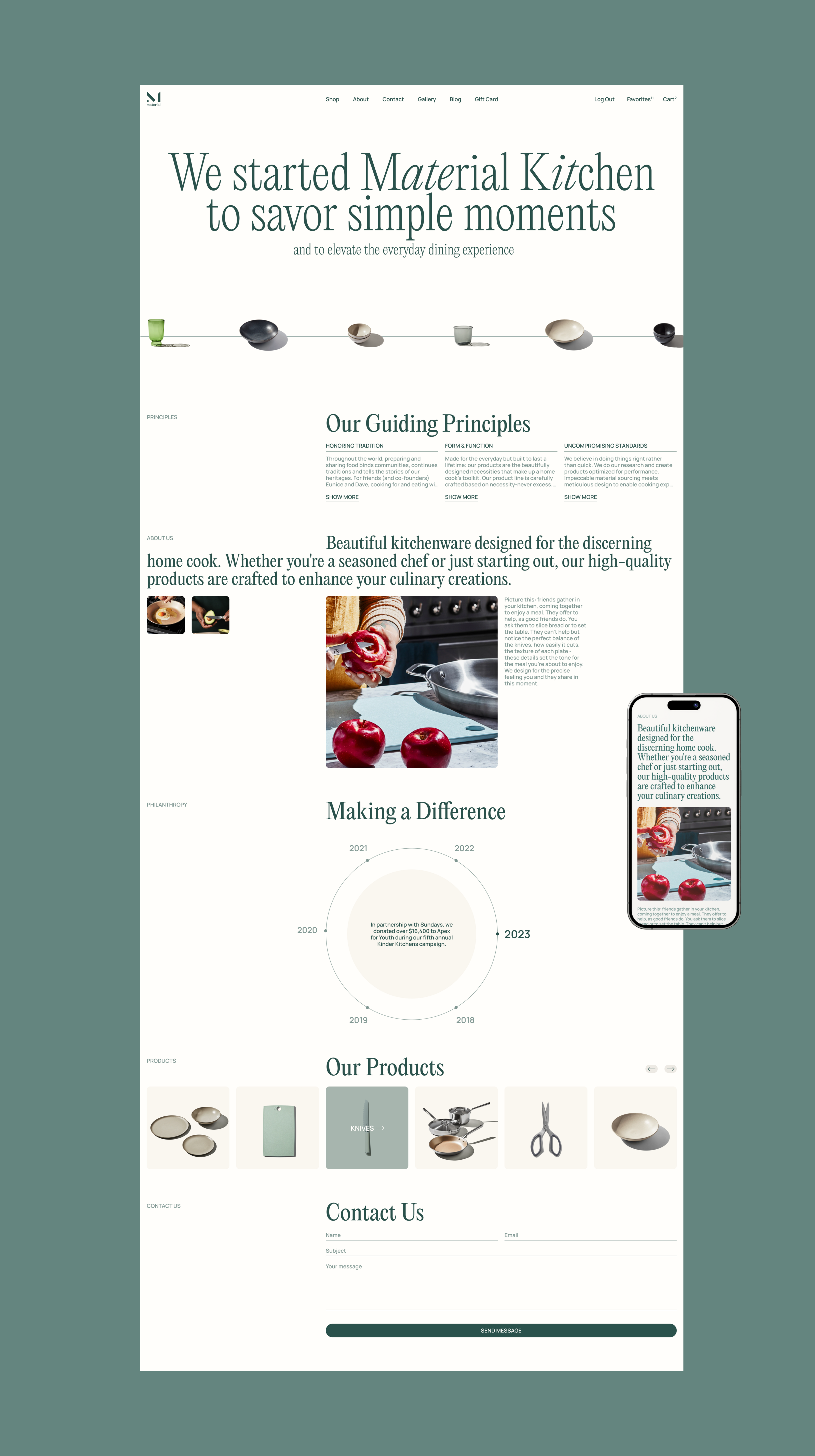 Material Kitchen E-commerce Website Redesign — Изображение №12 — Интерфейсы на Dprofile