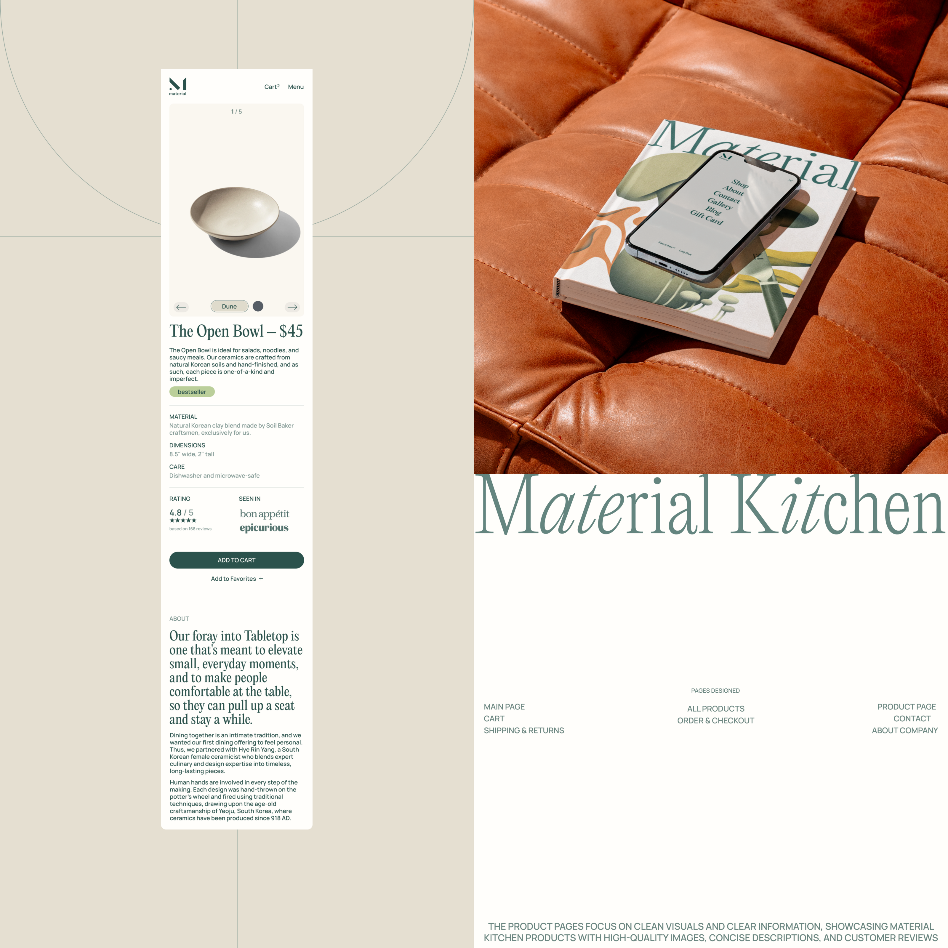 Material Kitchen E-commerce Website Redesign — Изображение №7 — Интерфейсы на Dprofile