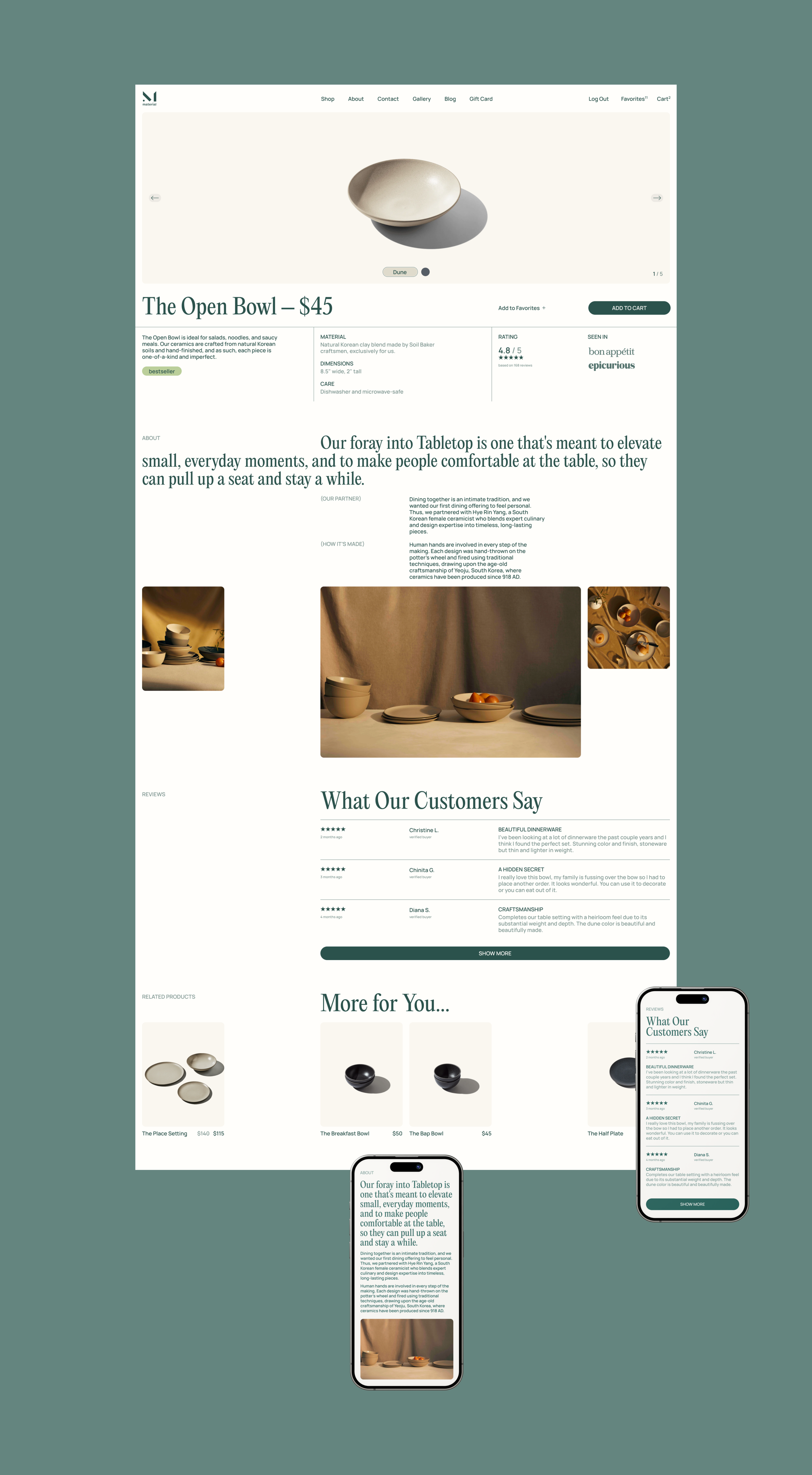 Material Kitchen E-commerce Website Redesign — Изображение №8 — Интерфейсы на Dprofile
