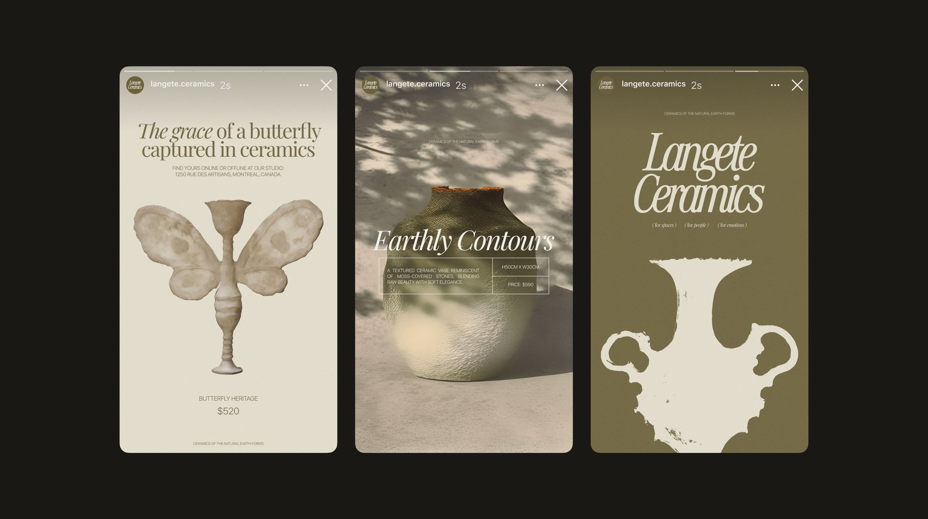 LANGETE CERAMICS | Brand identity & Web Design & Ai — Изображение №10 — Брендинг, Графика на Dprofile