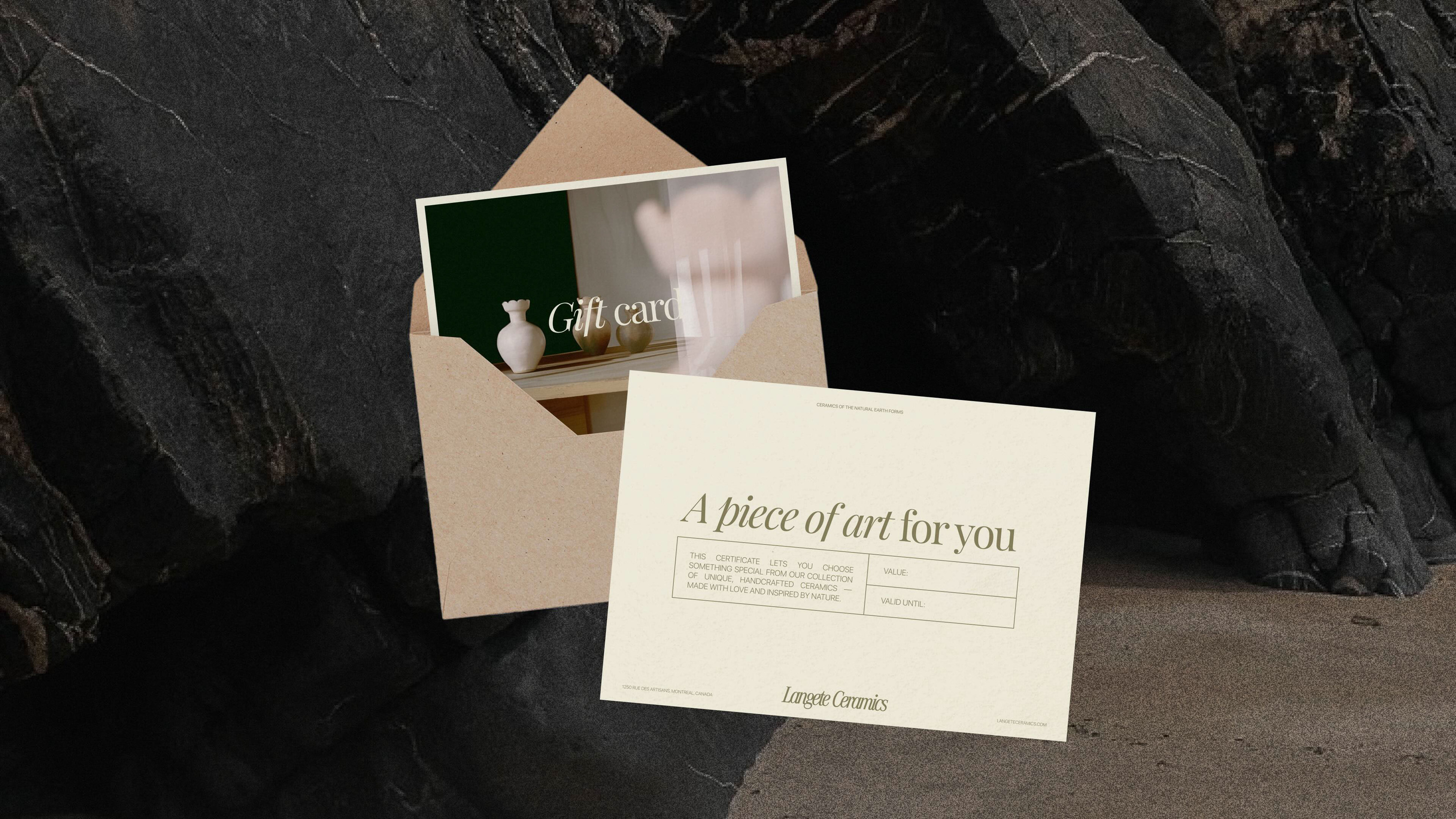 LANGETE CERAMICS | Brand identity & Web Design & Ai — Изображение №6 — Брендинг, Графика на Dprofile