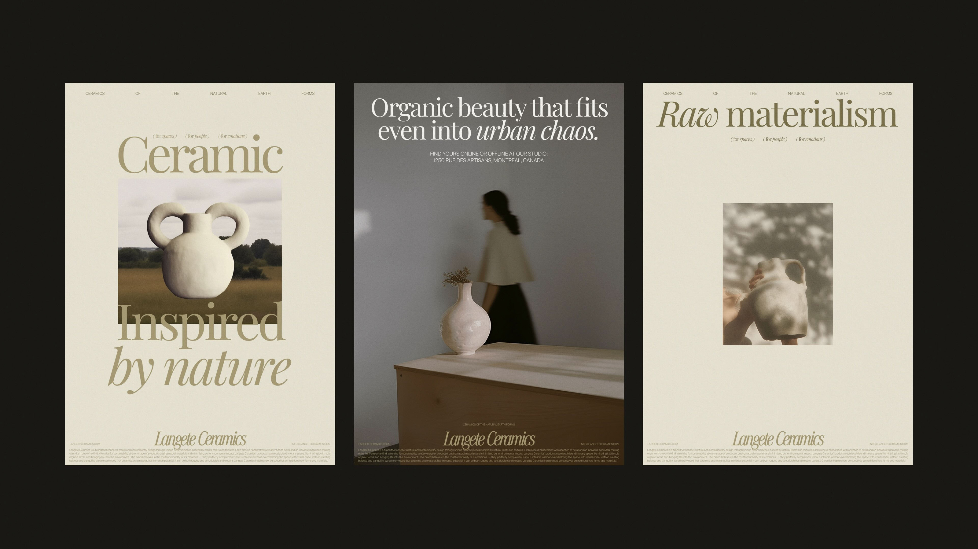LANGETE CERAMICS | Brand identity & Web Design & Ai — Изображение №13 — Брендинг, Графика на Dprofile