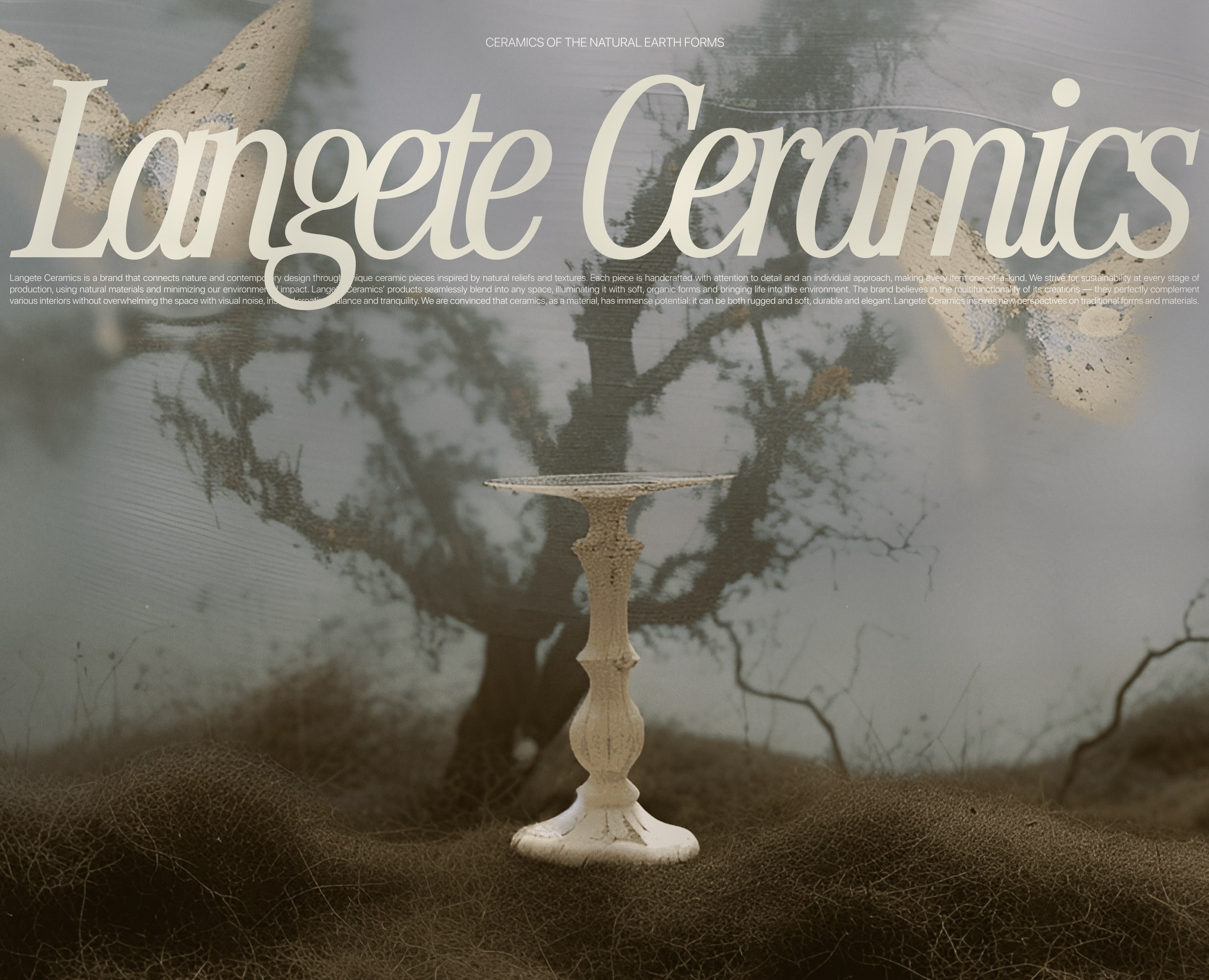 LANGETE CERAMICS | Brand identity & Web Design & Ai — Брендинг, Графика на Dprofile