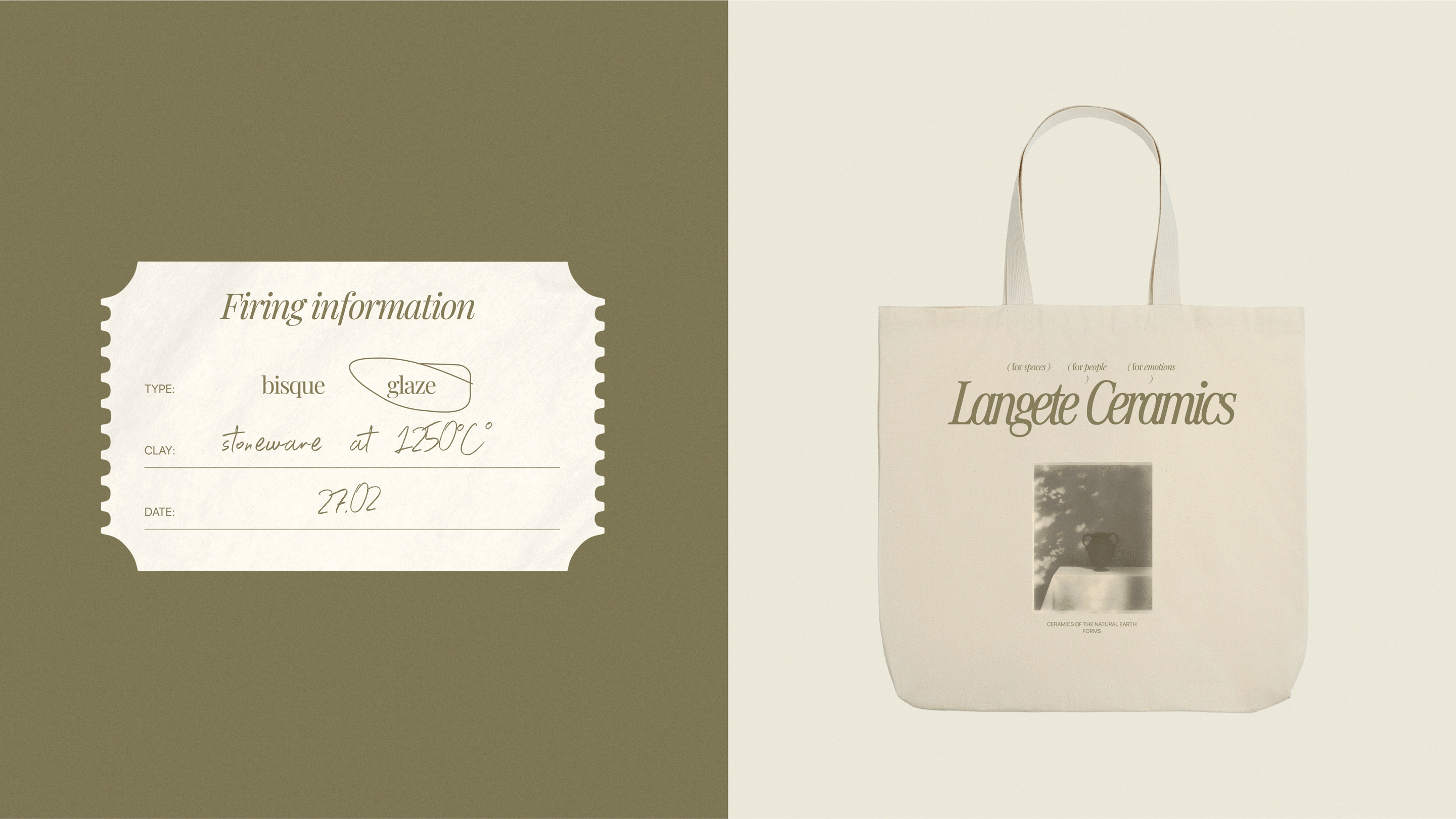 LANGETE CERAMICS | Brand identity & Web Design & Ai — Изображение №7 — Брендинг, Графика на Dprofile