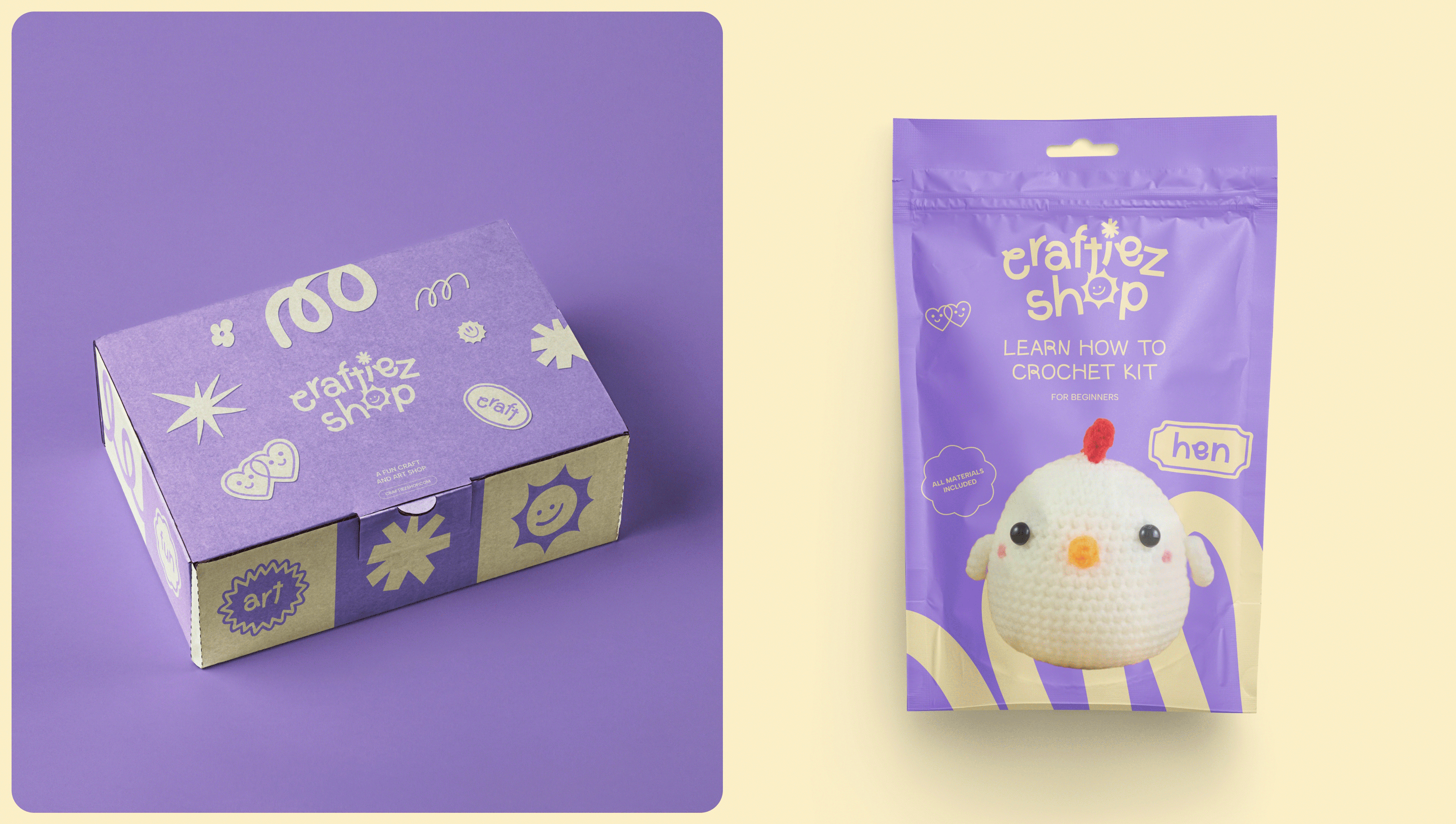 CRAFTIEZ SHOP | Brand identity & Shopify e-commerce — Изображение №1 — Интерфейсы, Брендинг на Dprofile