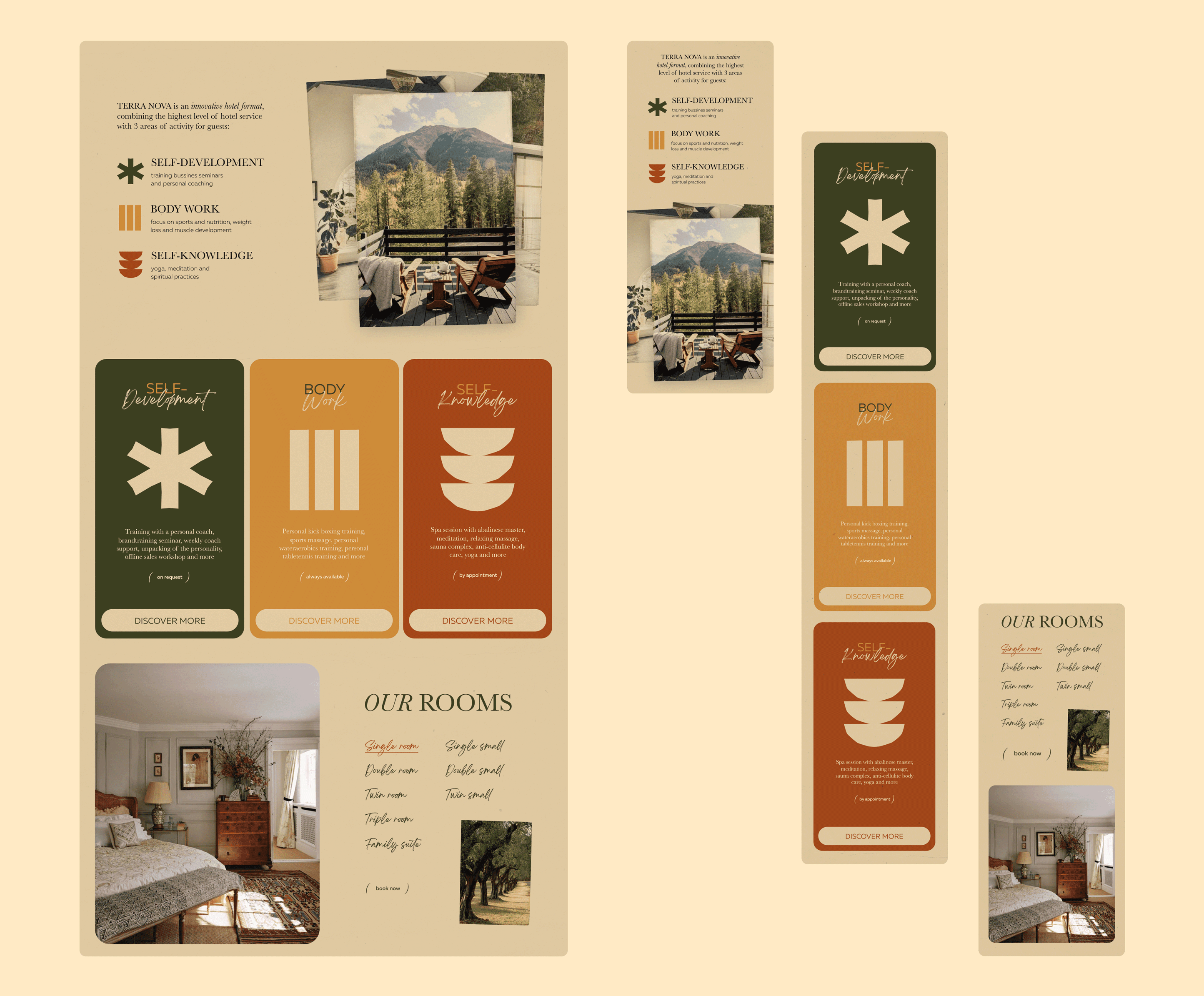 TERRA NOVA HOTEL | Brand identity & Web Design — Изображение №17 — Интерфейсы, Брендинг на Dprofile
