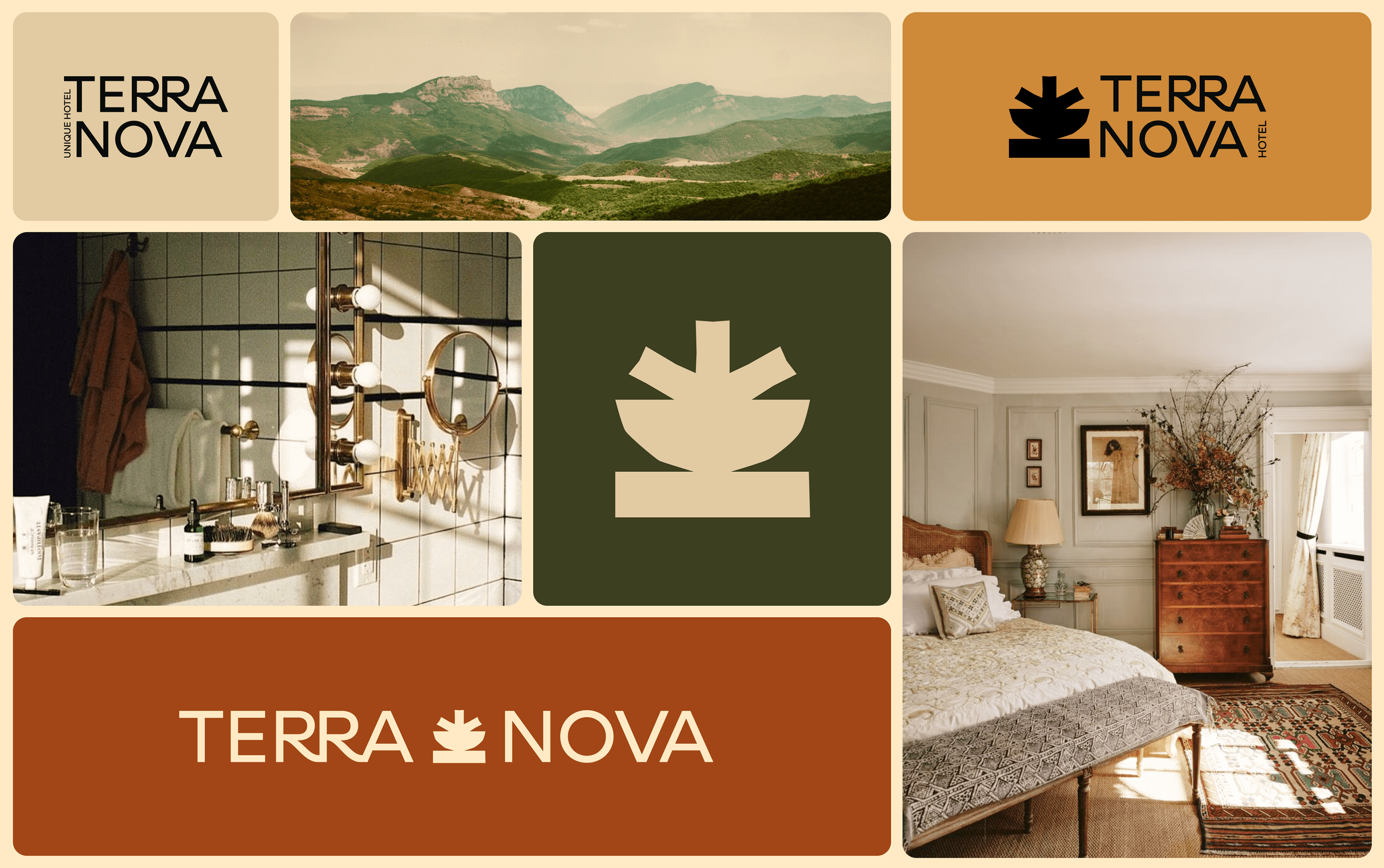 TERRA NOVA HOTEL | Brand identity & Web Design — Изображение №1 — Интерфейсы, Брендинг на Dprofile
