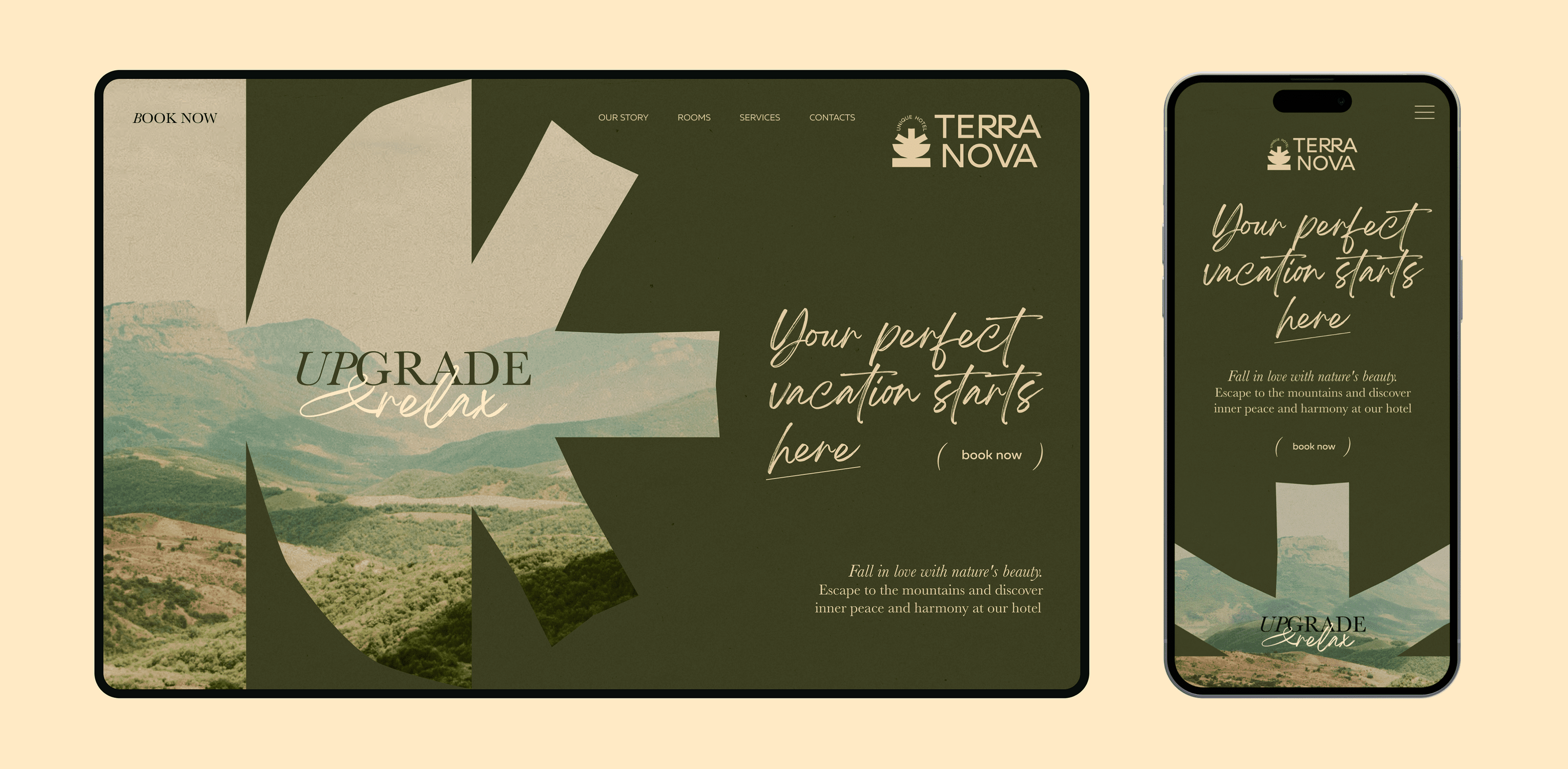 TERRA NOVA HOTEL | Brand identity & Web Design — Изображение №16 — Интерфейсы, Брендинг на Dprofile