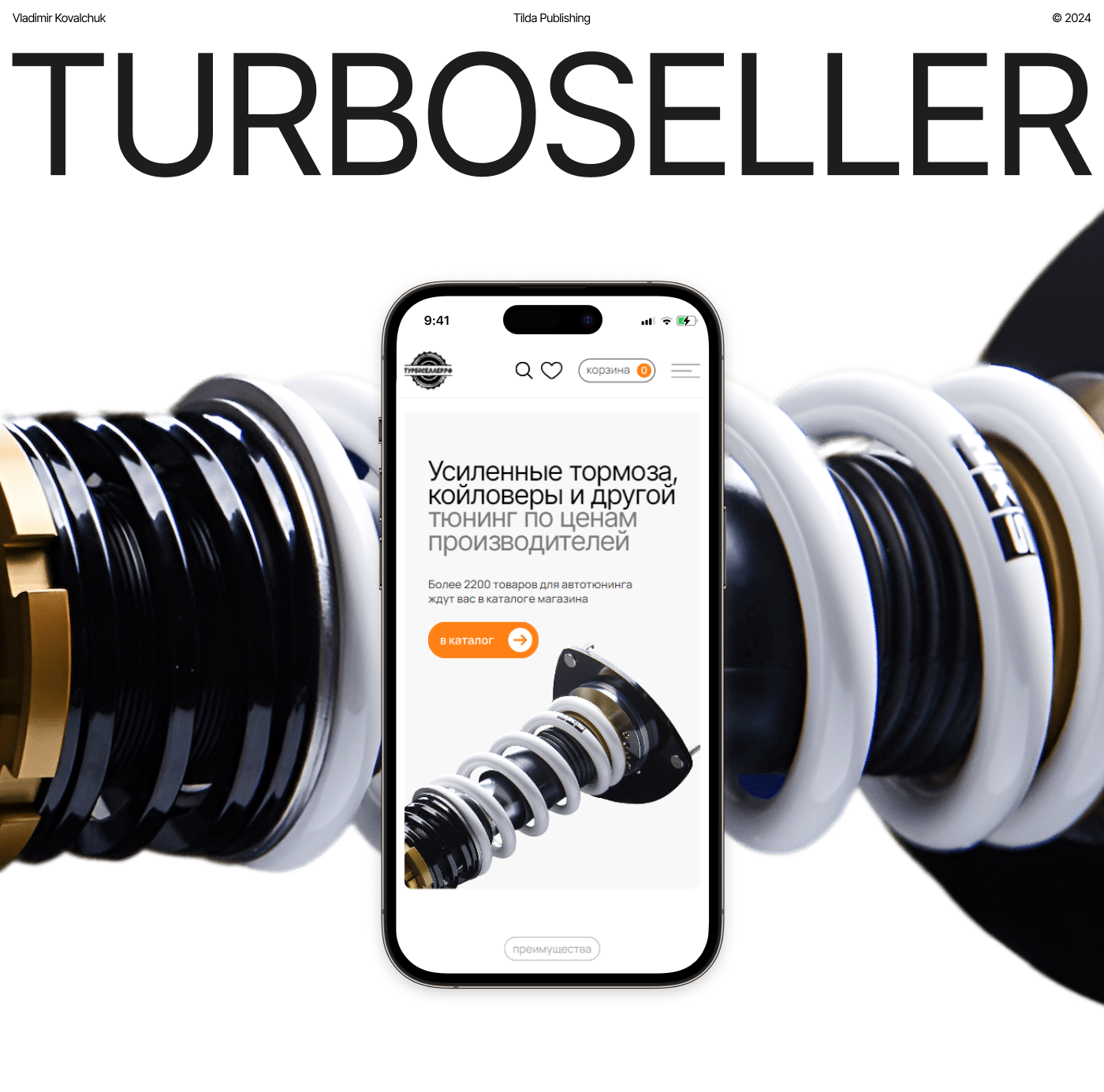 Turboseller — интернет-магазин деталей автотюнинга — Изображение №1 — Интерфейсы на Dprofile