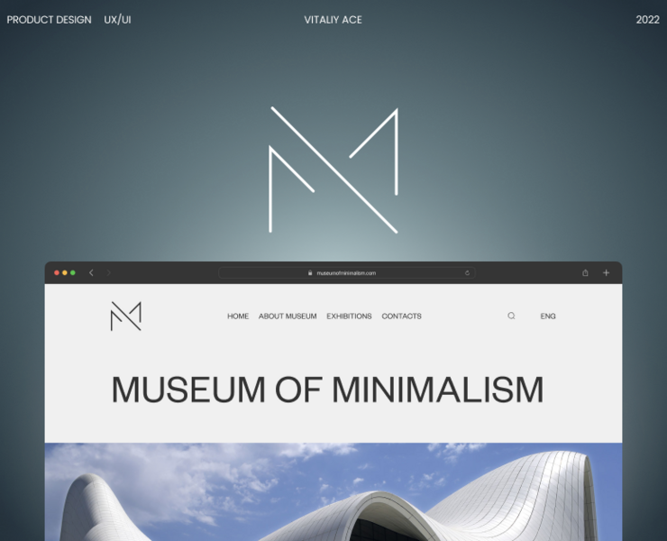 Online Museum of Minimalism — Интерфейсы, Брендинг, Графика на Dprofile