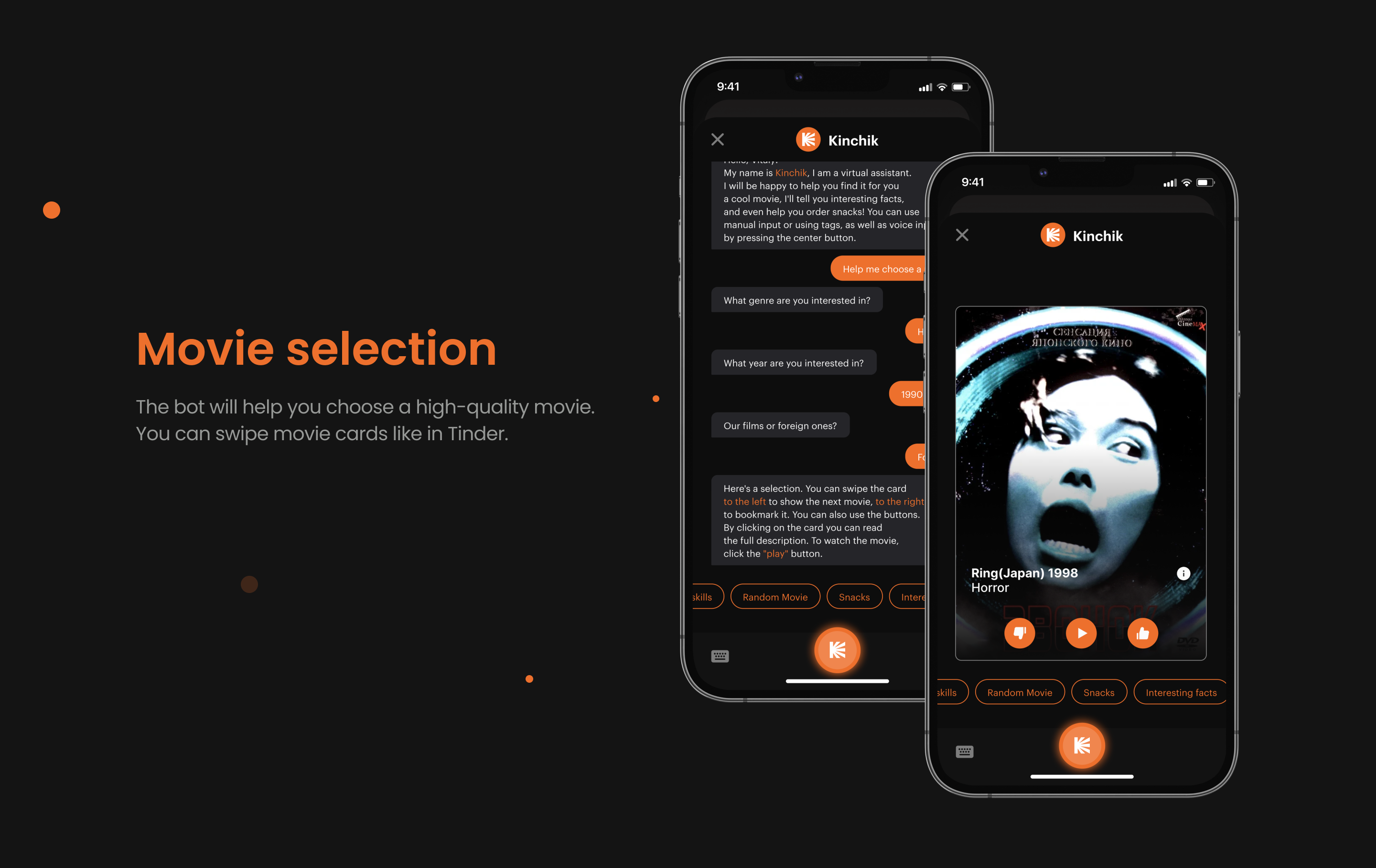 Virtual assistant for «Kinoposik HD» UX/UI — Изображение №15 — Интерфейсы, Брендинг, Графика на Dprofile