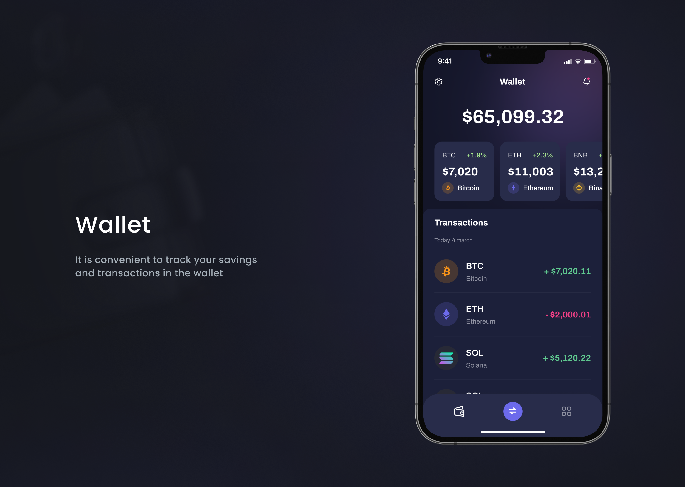 Atom Wallet. Crypto wallet app UX/UI — Изображение №12 — Интерфейсы, Брендинг, Графика на Dprofile