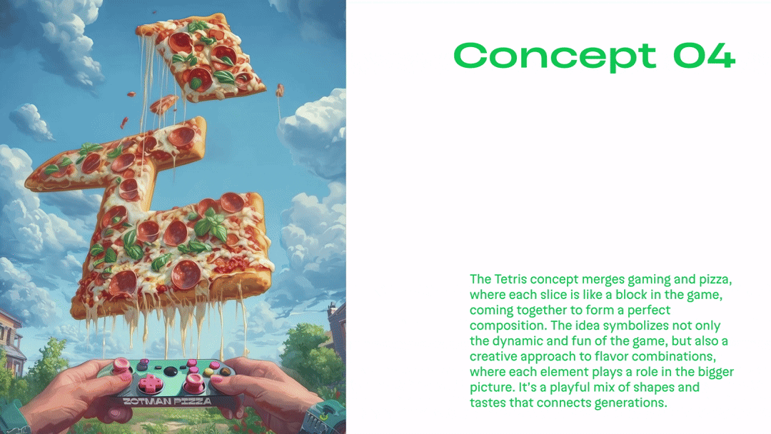 Ai креатив для zotman pizza — Изображение №8 — Иллюстрация на Dprofile