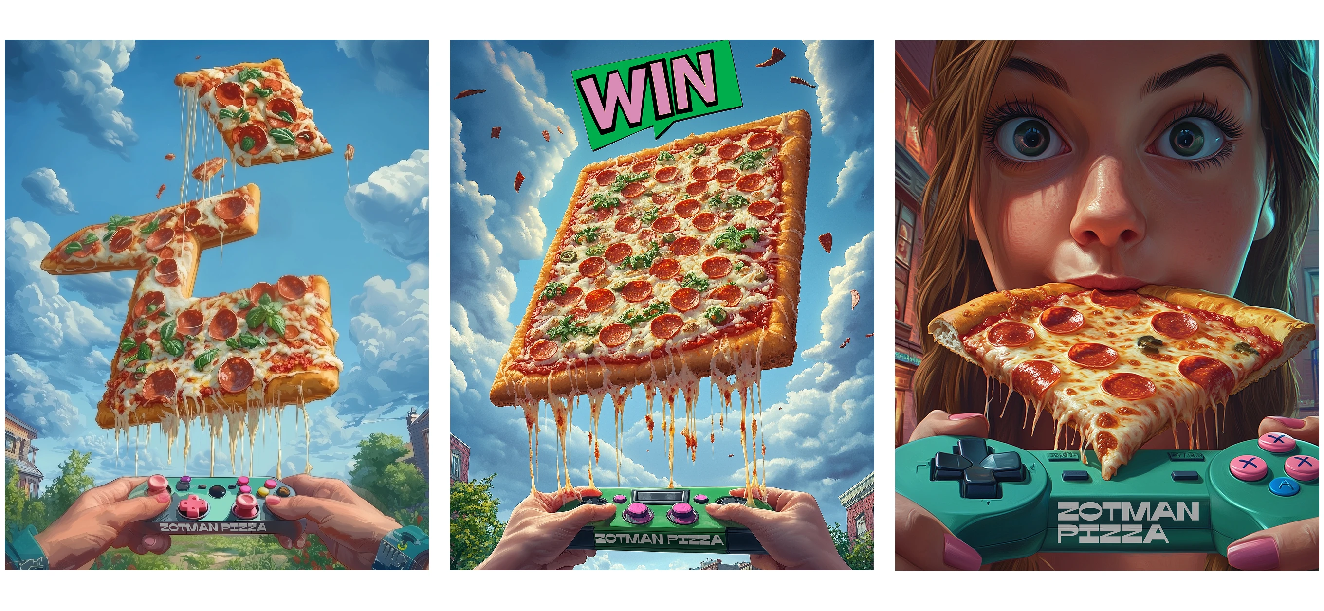 Ai креатив для zotman pizza — Изображение №9 — Иллюстрация на Dprofile