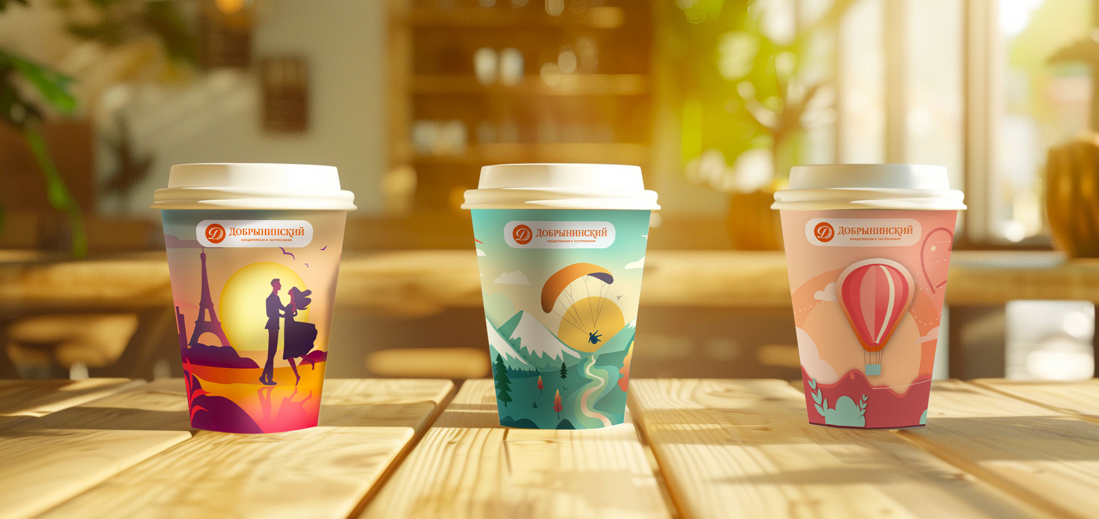 Coffee cup design | packaging design | Добрынинский — Изображение №1 — Брендинг, Иллюстрация на Dprofile