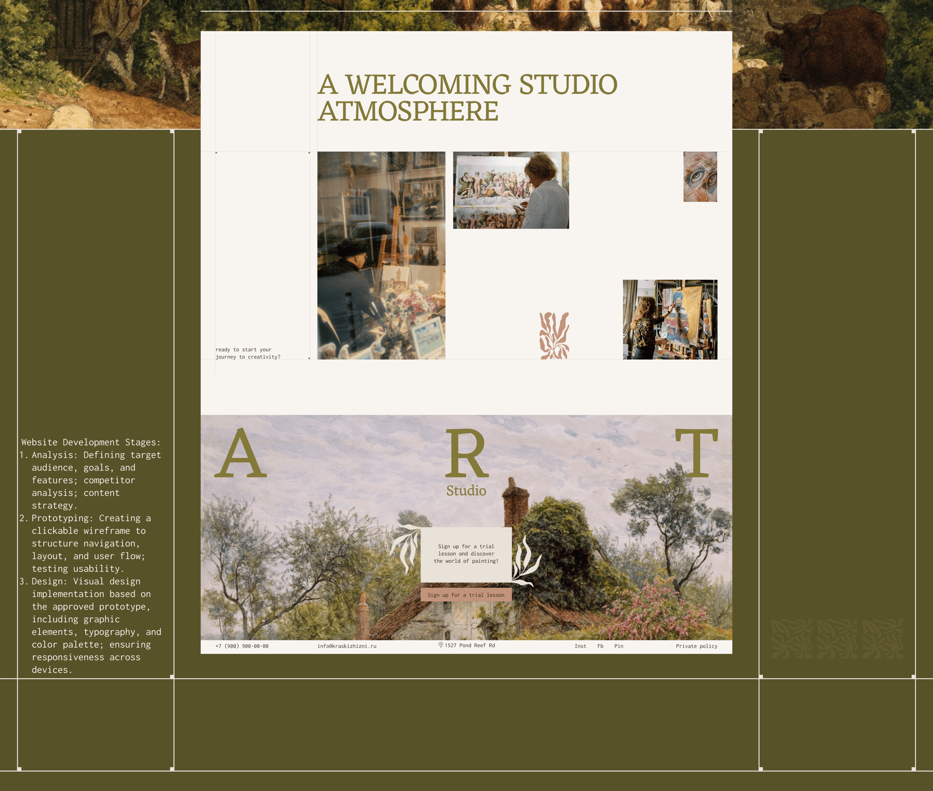Website Art Studio — Изображение №7 — Интерфейсы на Dprofile