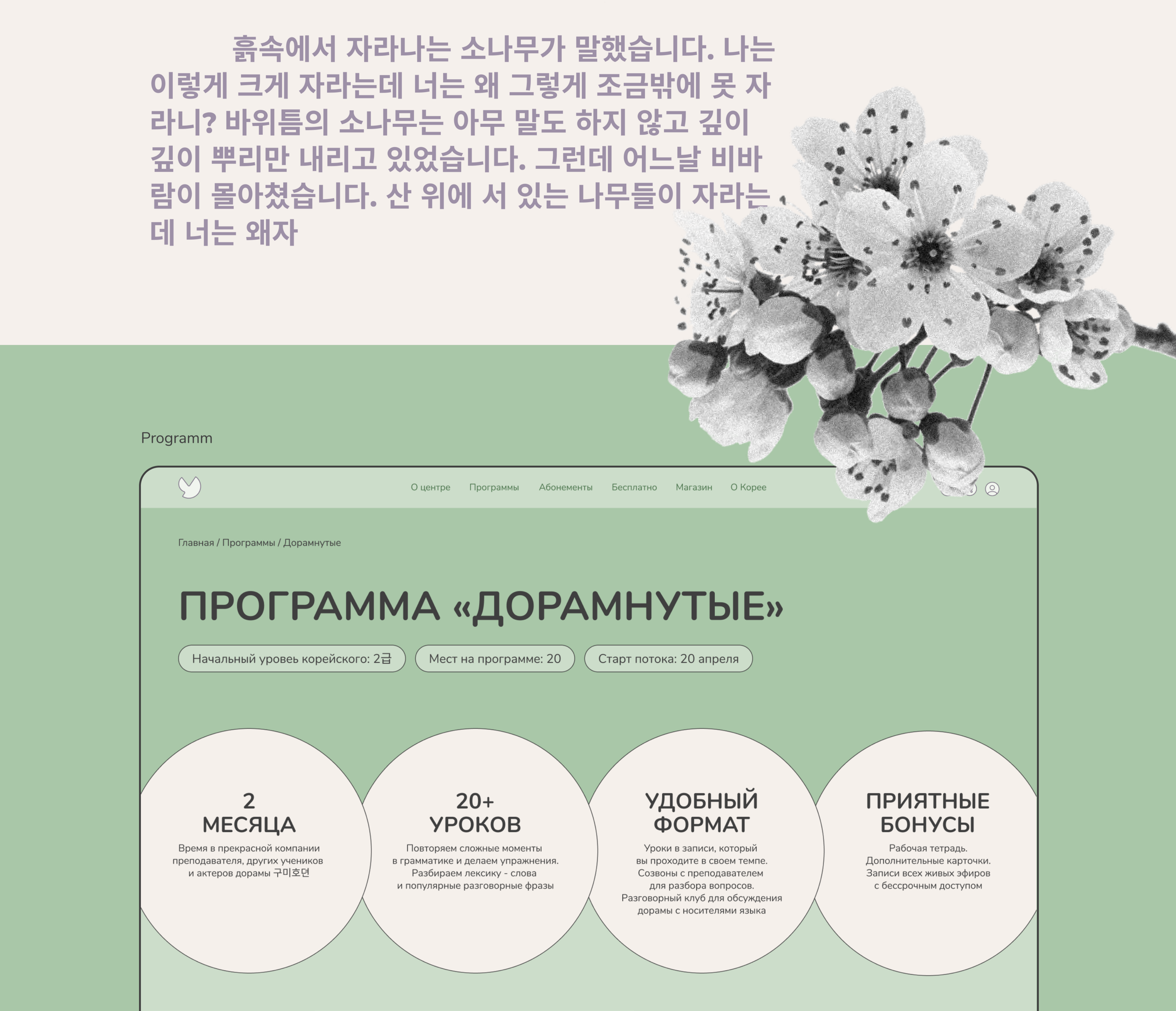 Korean Language Centre — Изображение №20 — Интерфейсы на Dprofile