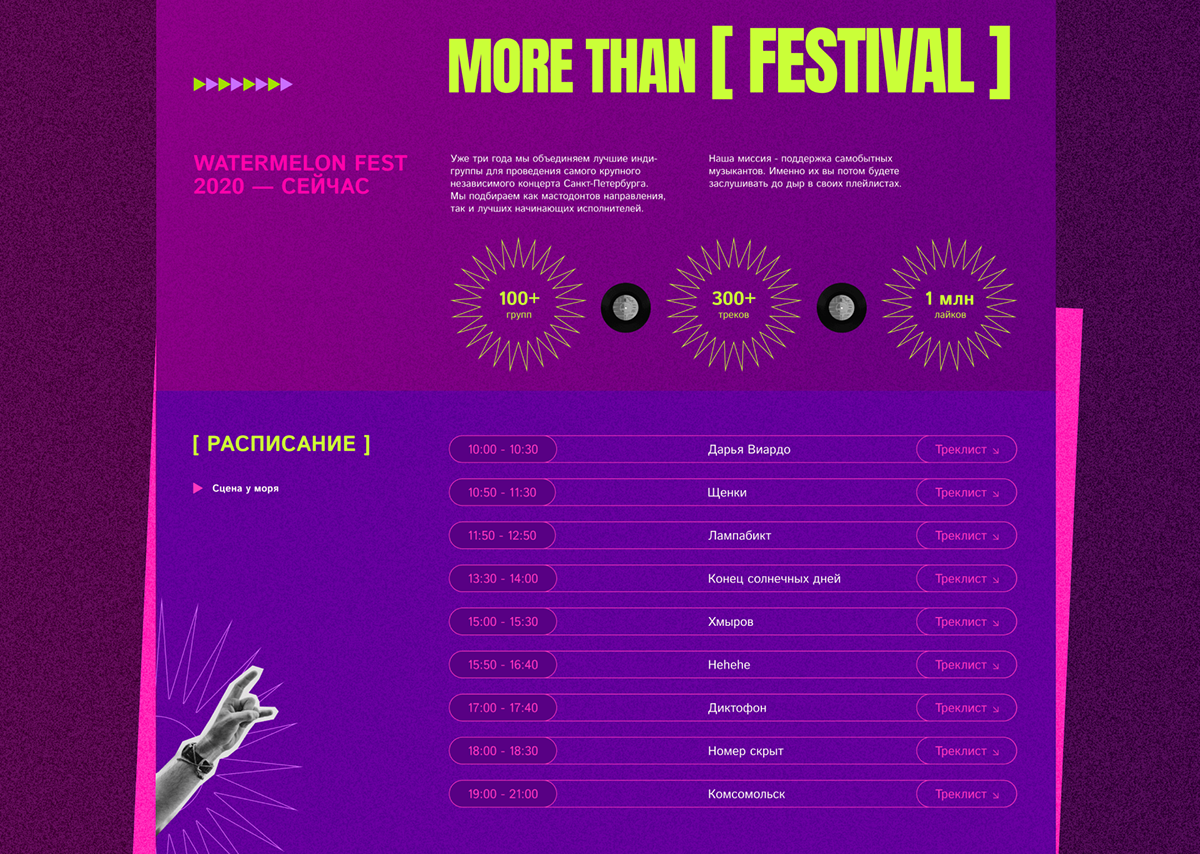 Watermelon Music Festival — Изображение №6 — Интерфейсы на Dprofile