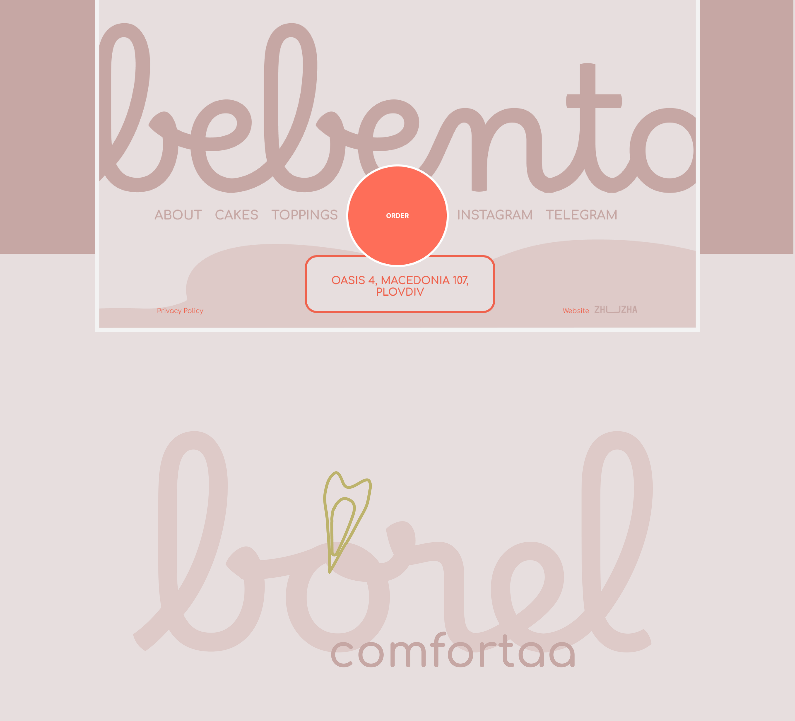Bento cake website — Изображение №6 — Интерфейсы на Dprofile