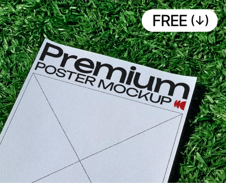 Free Premium Poster Mockup Set (A4) — Брендинг, Графика на Dprofile