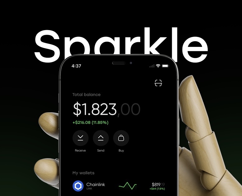Sparkle - crypto investment app UI — Интерфейсы, Брендинг, Анимация на Dprofile