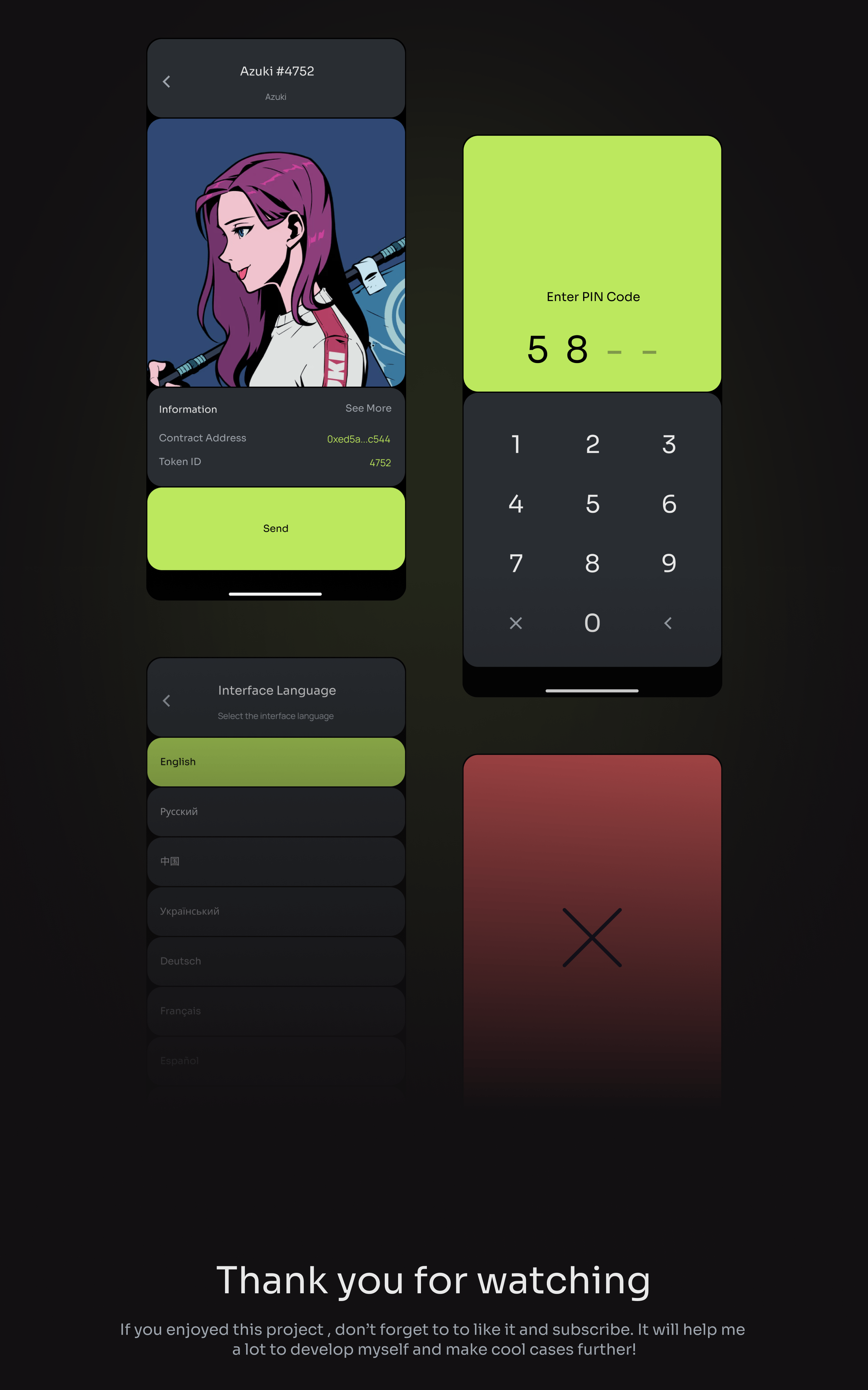Atom - MultiChain Crypto Wallet App UI — Изображение №9 — Интерфейсы, Брендинг, Графика на Dprofile