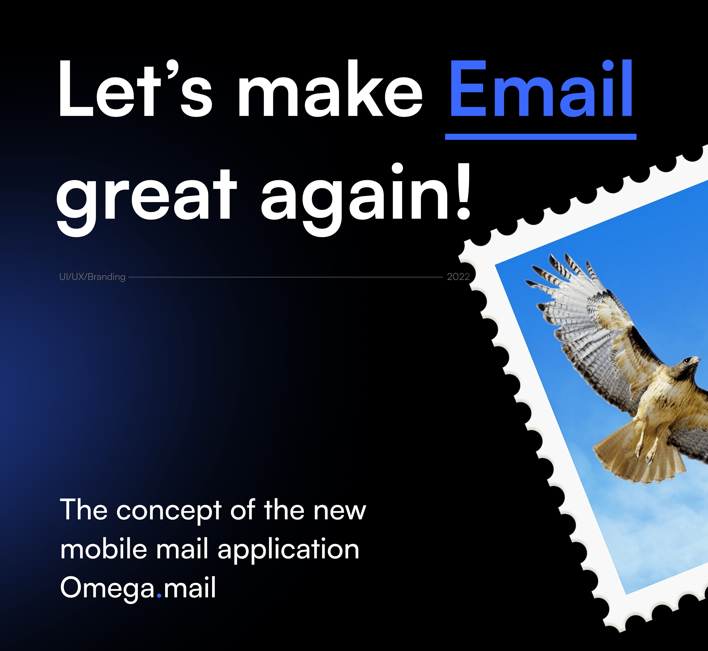 Omega.mail - Email App Concept UI — Изображение №1 — Интерфейсы, Брендинг, Анимация на Dprofile