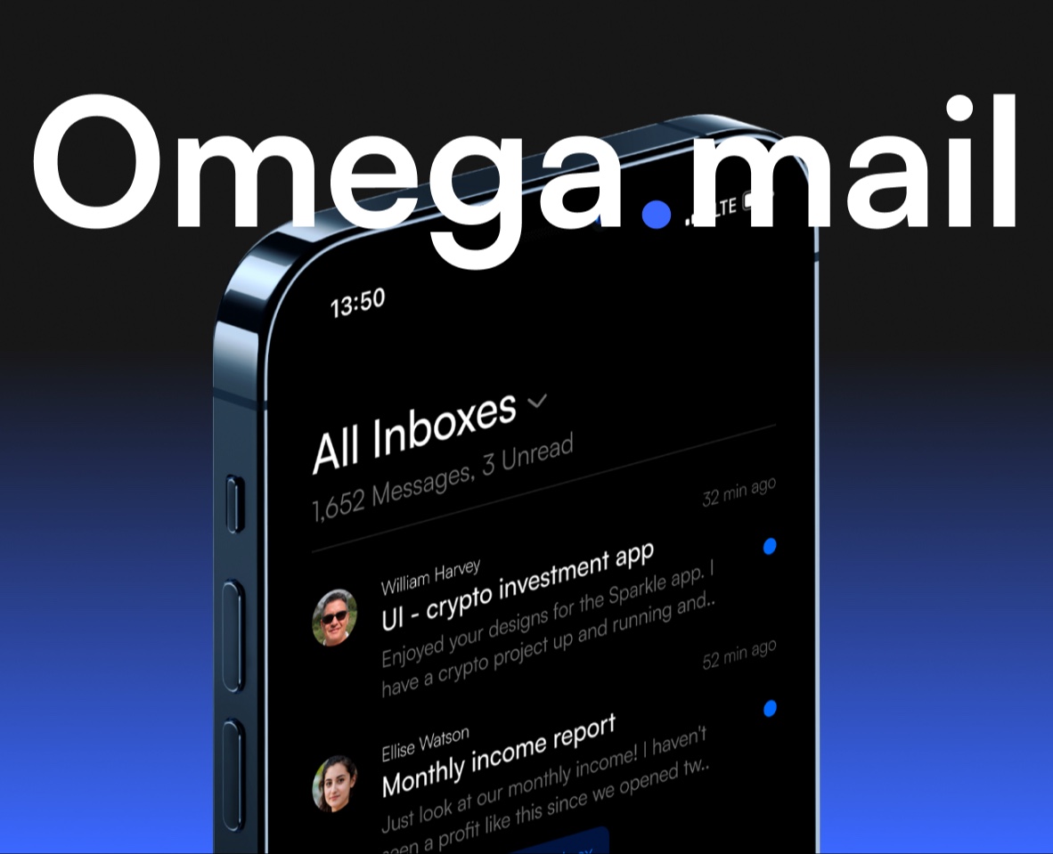 Omega.mail - Email App Concept UI — Интерфейсы, Брендинг, Анимация на Dprofile