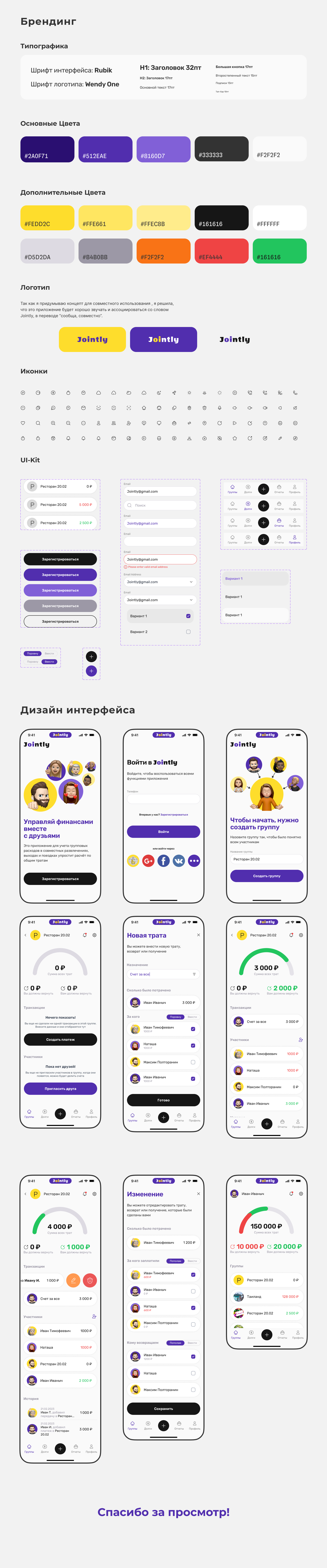 Jointly — Изображение №3 — Интерфейсы, Брендинг на Dprofile