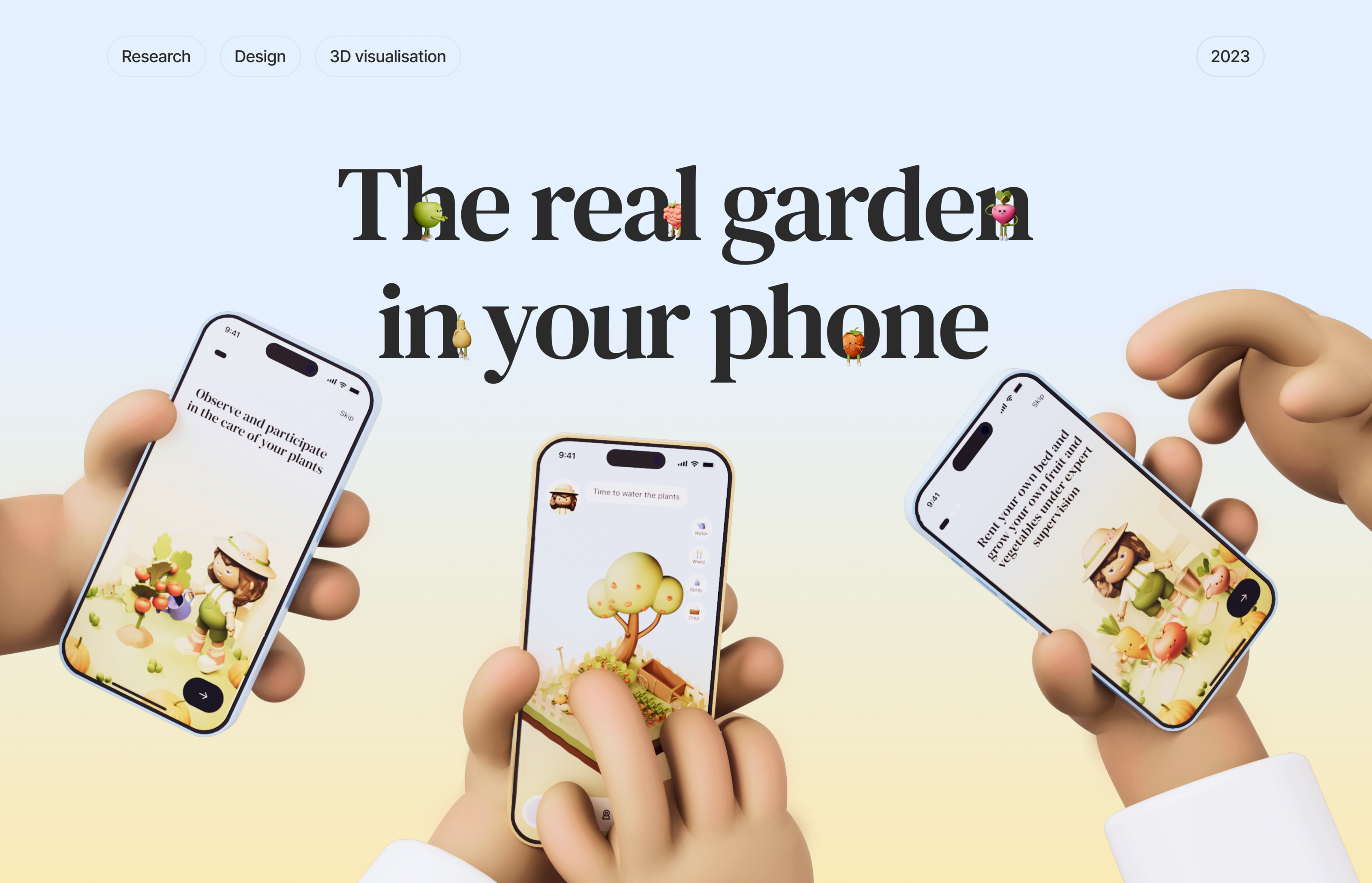 Garden | Mobile App — Изображение №1 — Интерфейсы, 3D на Dprofile