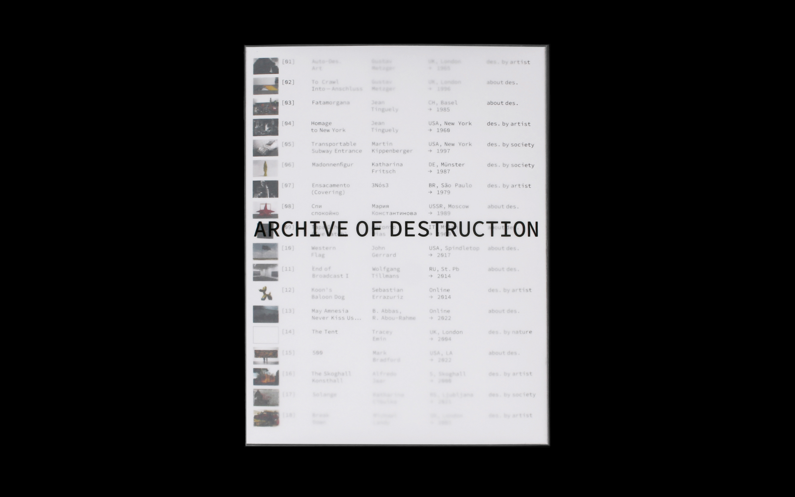 ARCHIVE OF DESTRUCTION — Изображение №1 — Графика на Dprofile