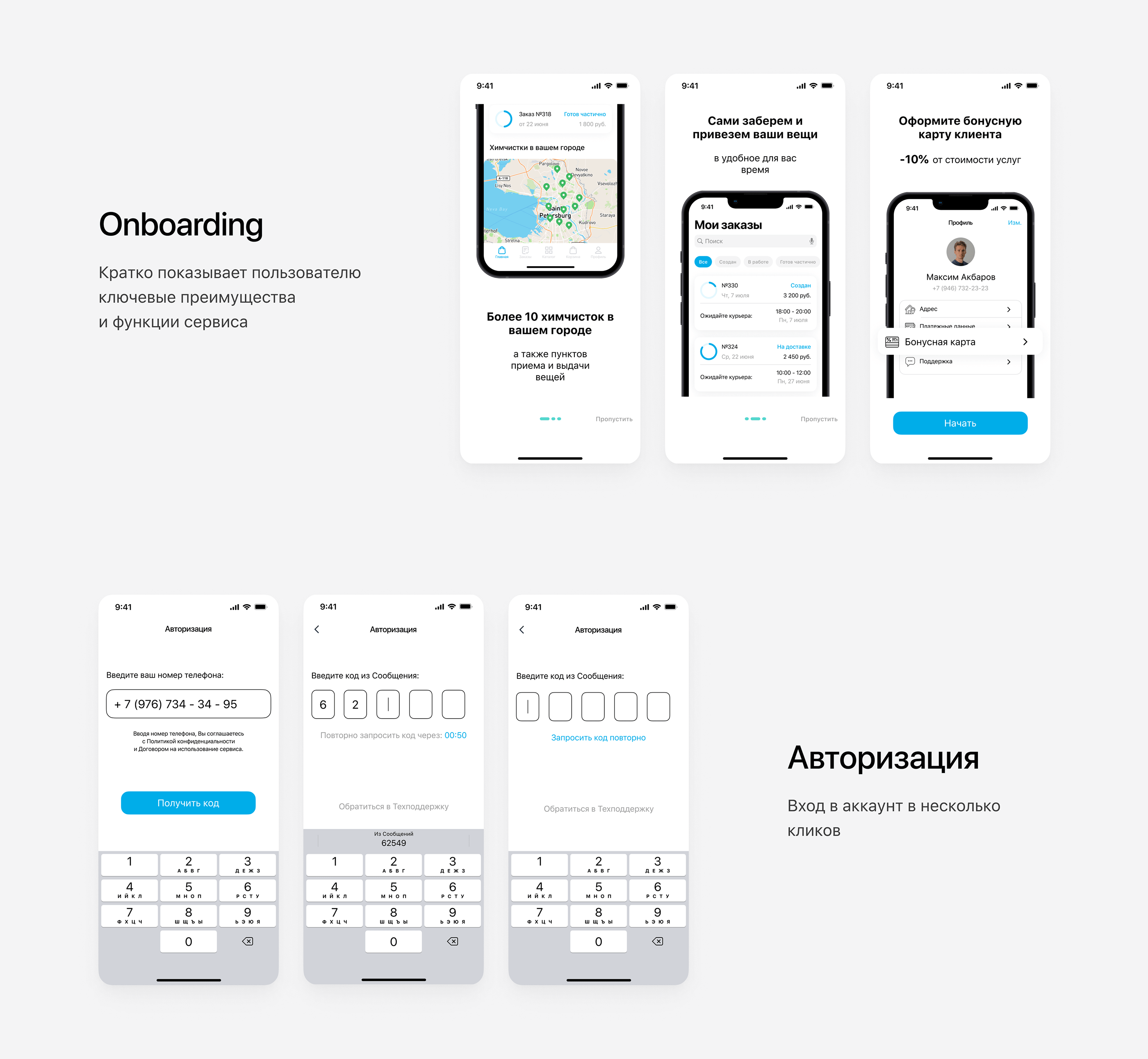 Laundry App | UX/UI Case Study — Изображение №3 — Интерфейсы на Dprofile