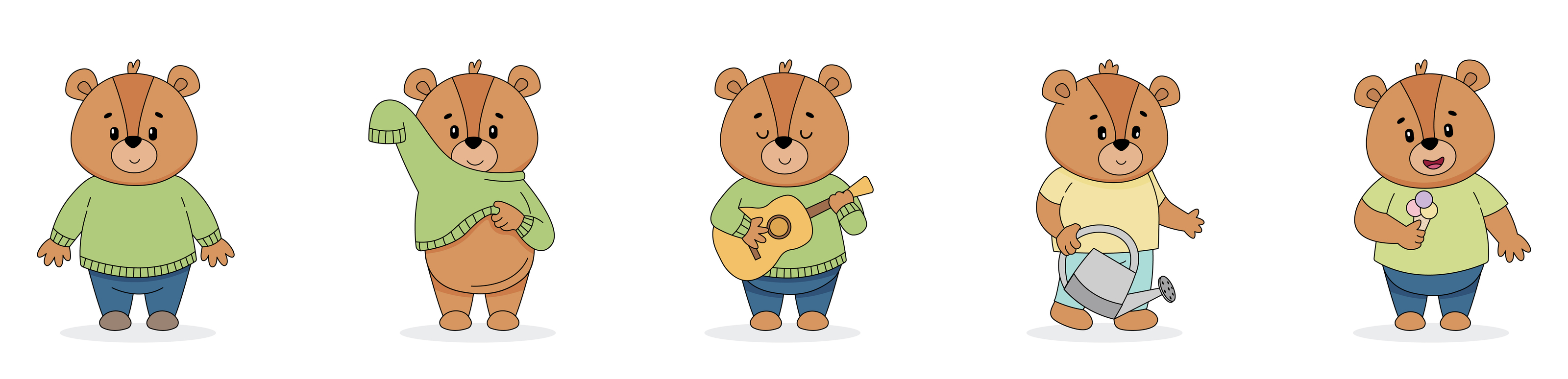 Книга-веер для малышей. Часть 1 — Изображение №3 — Иллюстрация, Графика на Dprofile