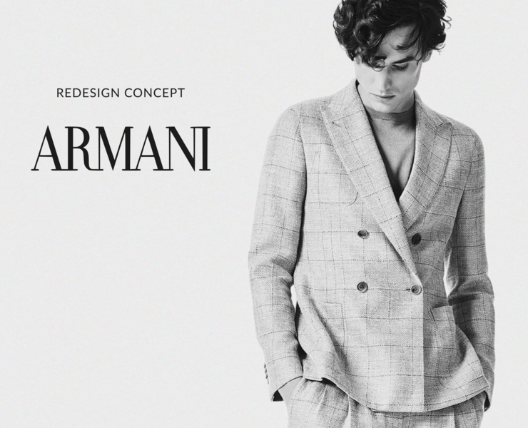 ARMANI - website redisign — Интерфейсы на Dprofile