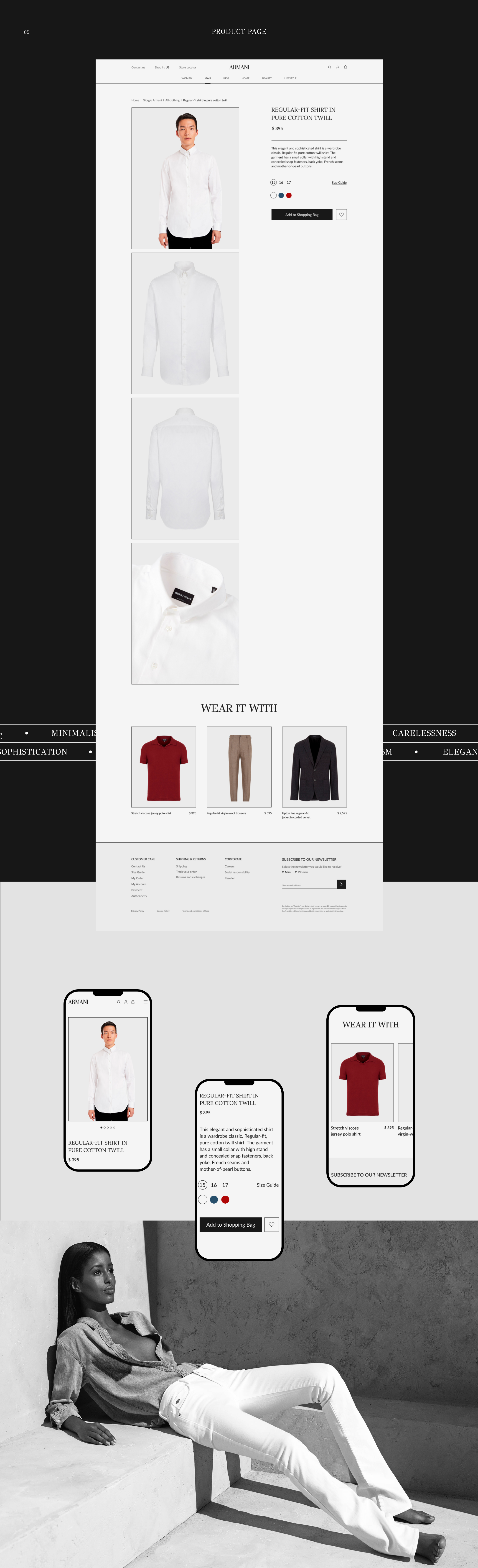 ARMANI - website redisign — Изображение №7 — Интерфейсы на Dprofile