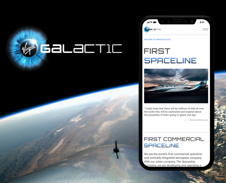 VIRGIN GALACTIC - website redisign — Интерфейсы на Dprofile