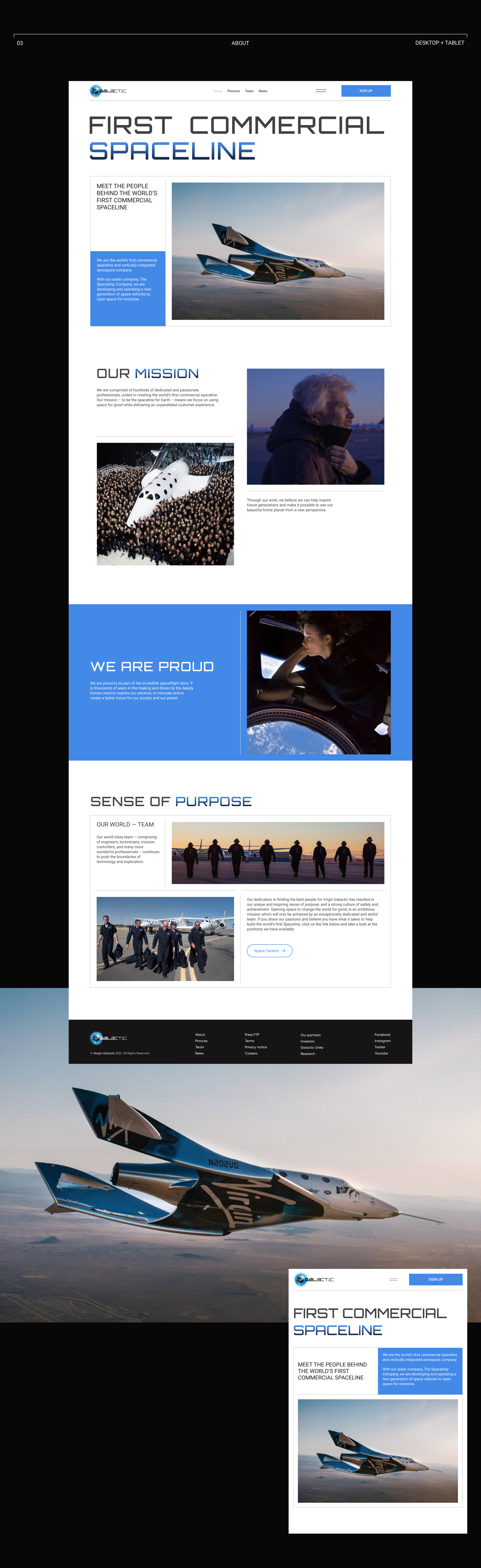 VIRGIN GALACTIC - website redisign — Изображение №4 — Интерфейсы на Dprofile