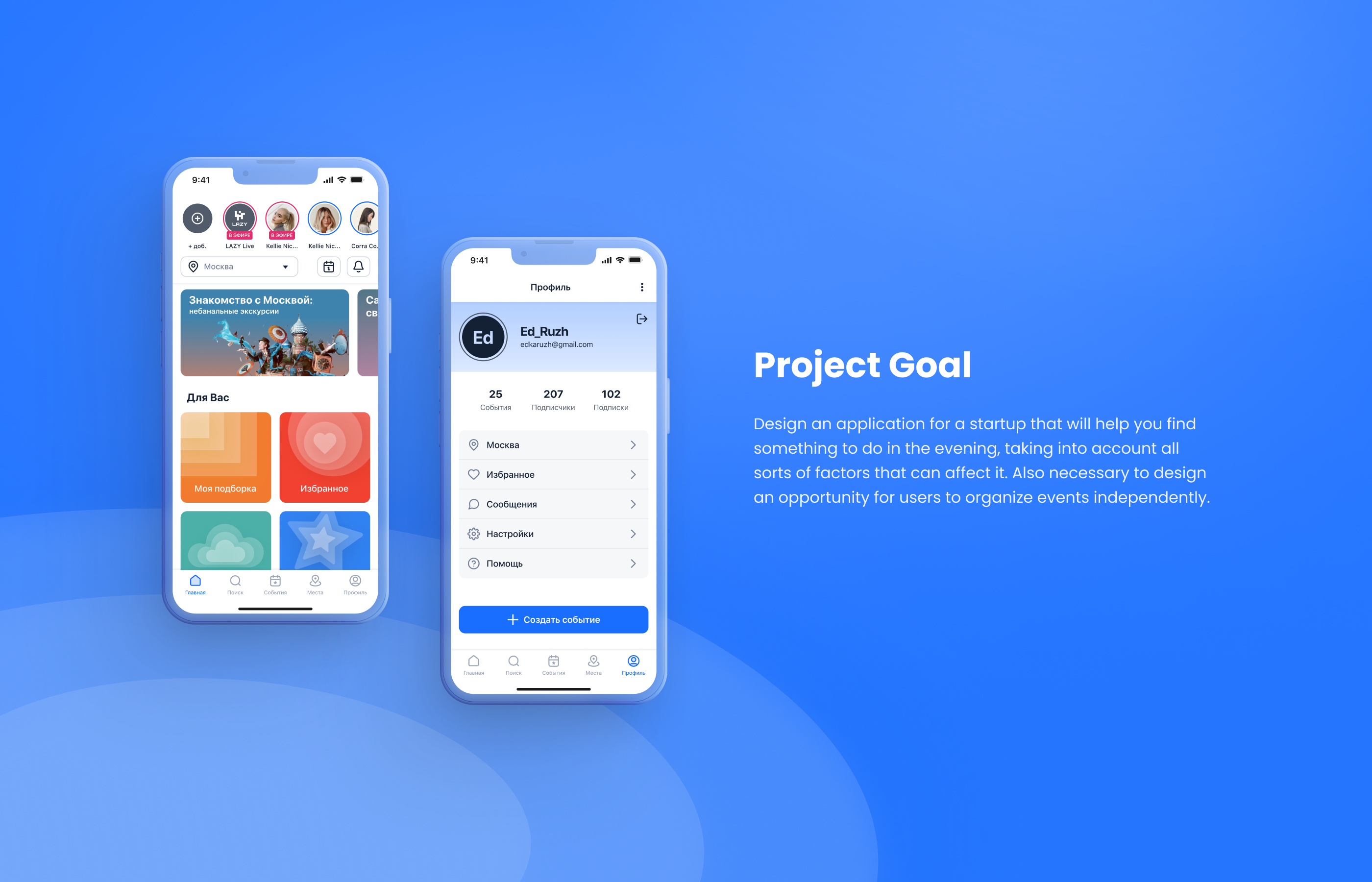 Mobile App UI/UX Case Study — Изображение №2 — Интерфейсы на Dprofile