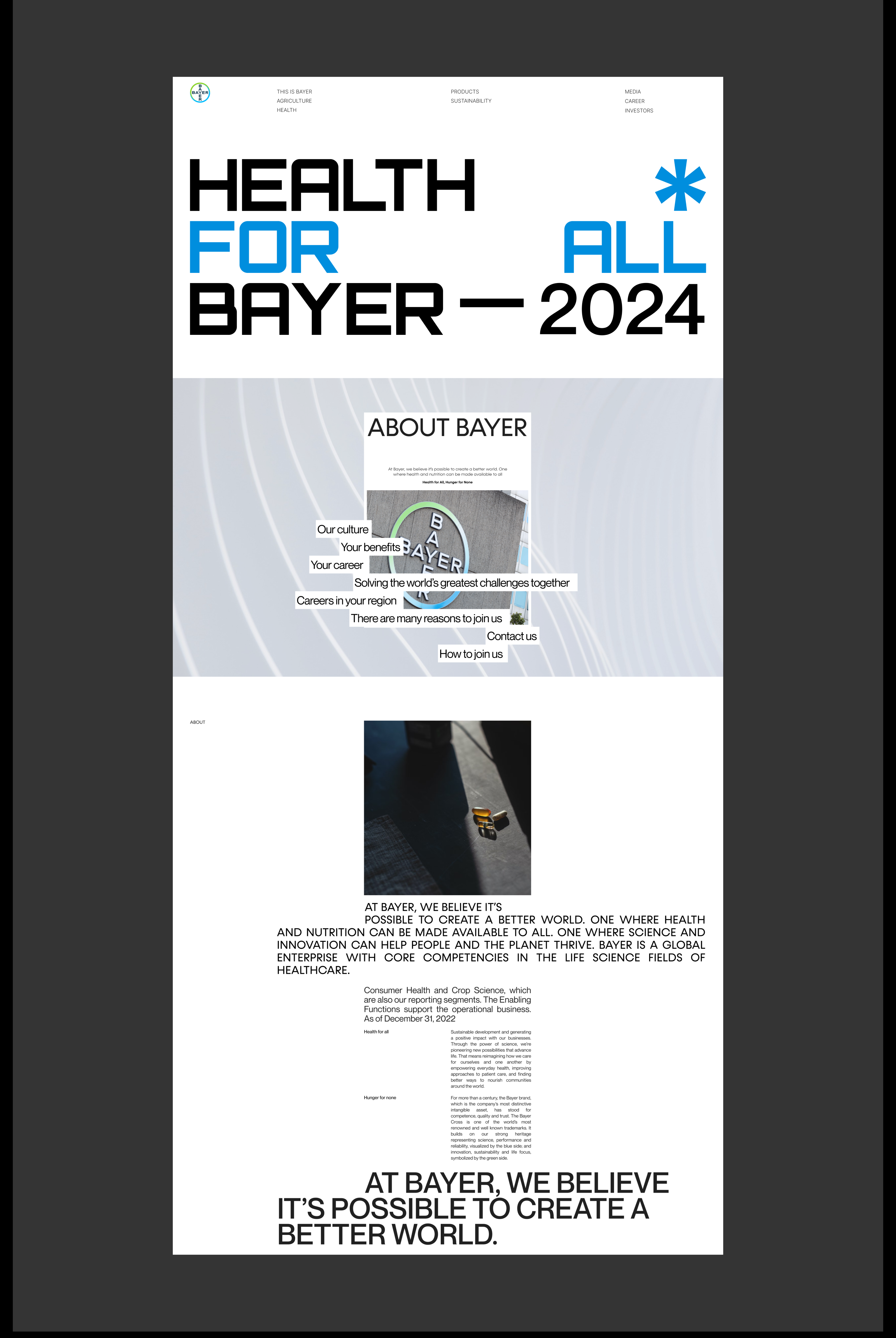 Bayer | Corporate website redesign — Изображение №11 — Брендинг, Интерфейсы на Dprofile