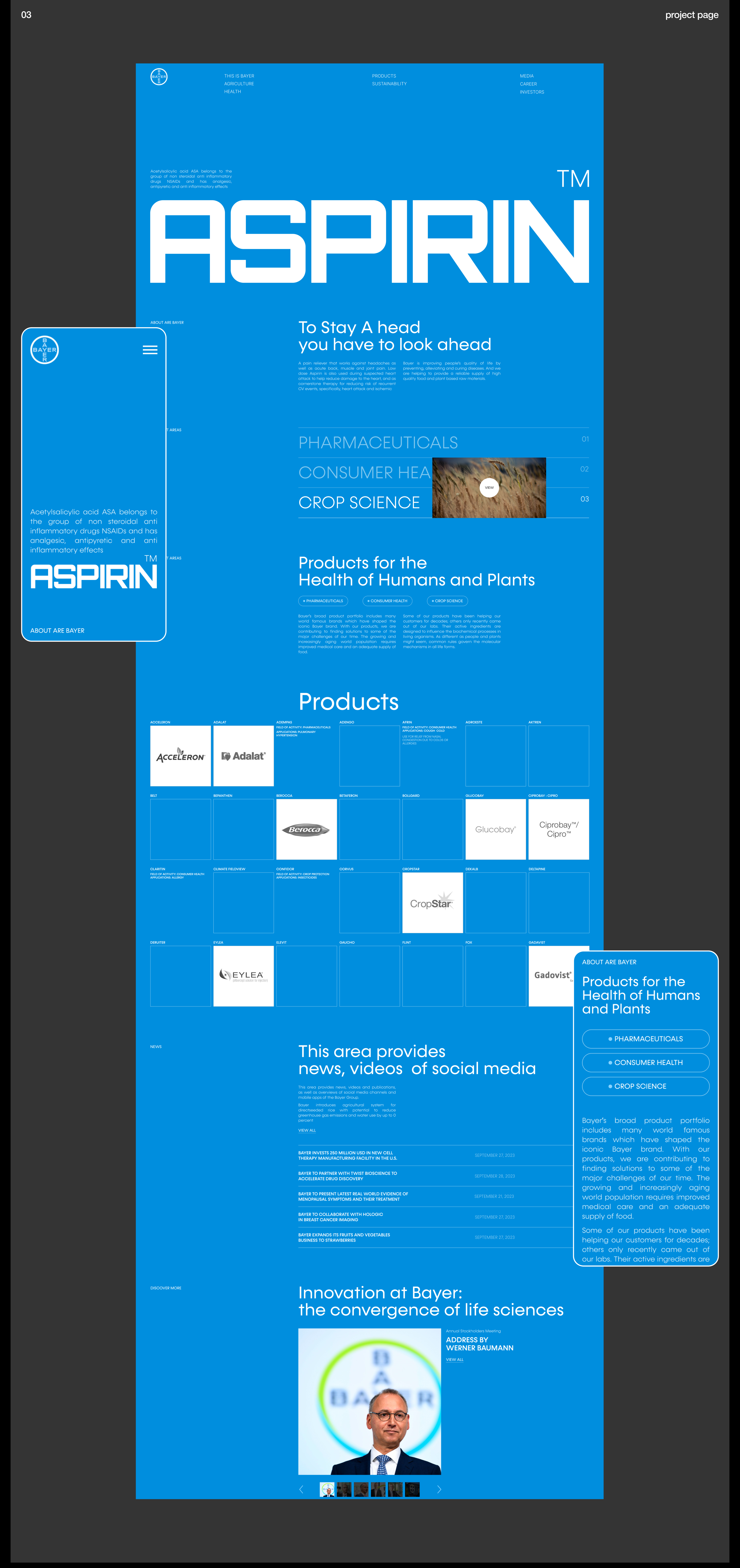 Bayer | Corporate website redesign — Изображение №8 — Брендинг, Интерфейсы на Dprofile