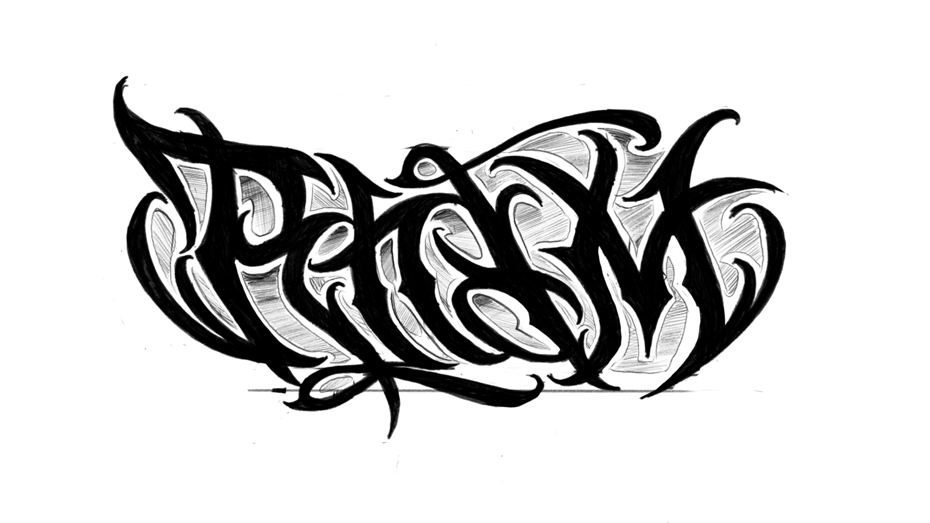 RNDM CREW lettering logo — Изображение №3 — Брендинг, Графика на Dprofile