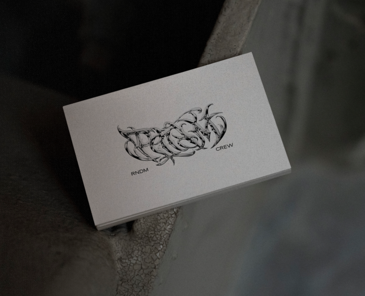RNDM CREW lettering logo на Dprofile