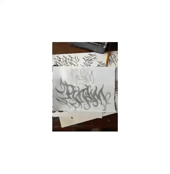 RNDM CREW lettering logo — Изображение №2 — Брендинг, Графика на Dprofile