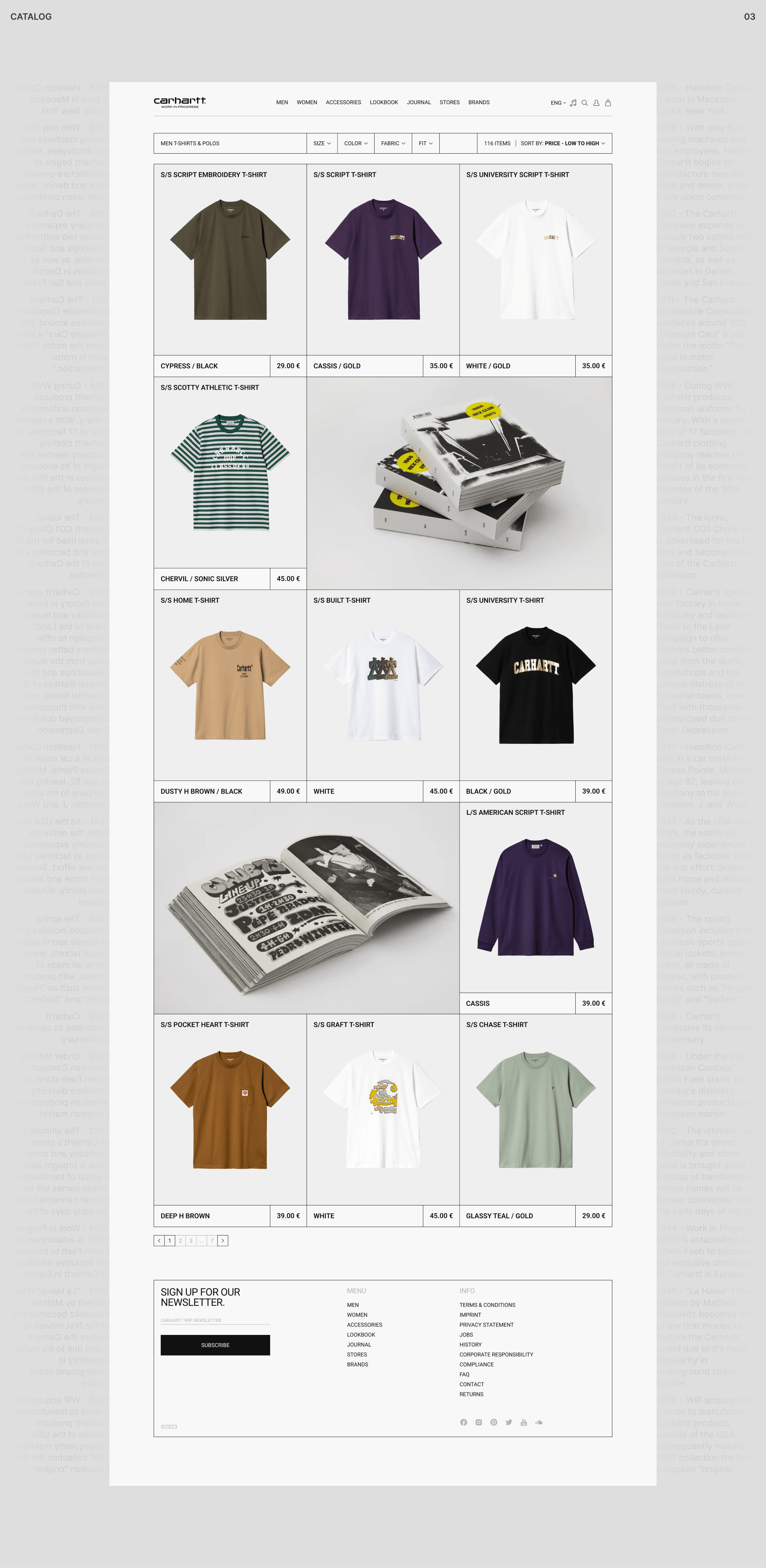 Carhartt WIP | E-commerce redesign concept — Изображение №4 — Интерфейсы на Dprofile