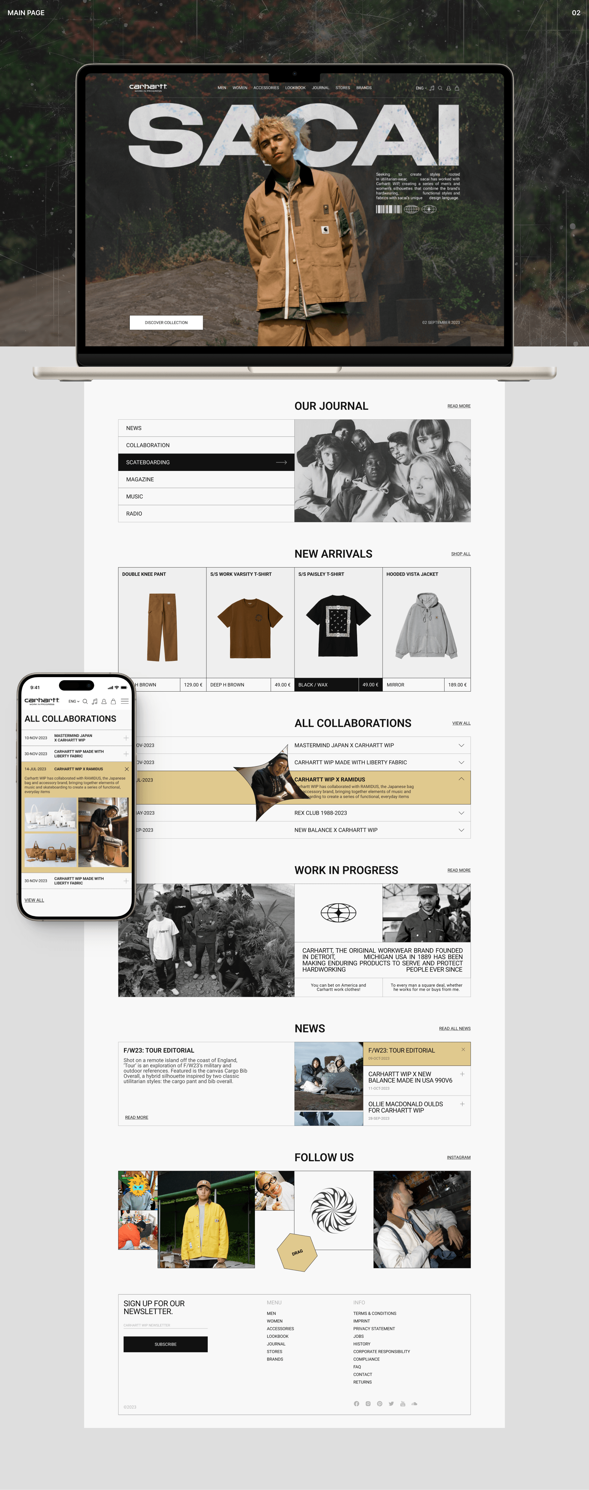 Carhartt WIP | E-commerce redesign concept — Изображение №3 — Интерфейсы на Dprofile