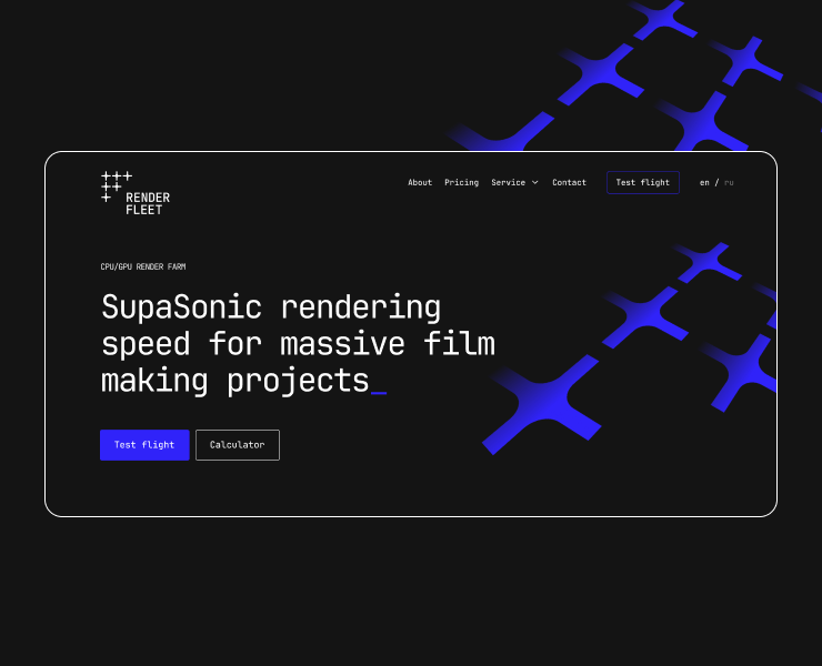 Render Fleet | web & branding — Брендинг, Иллюстрация на Dprofile